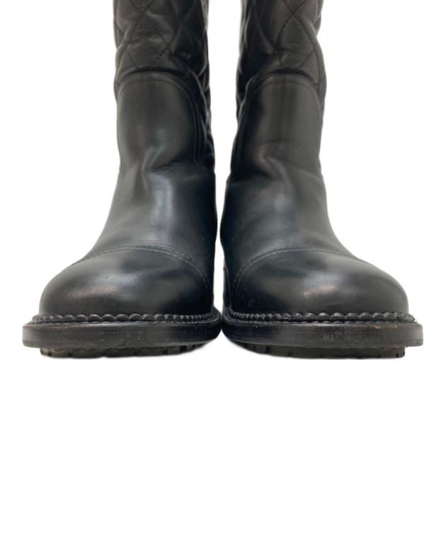 中古・古着通販】CHANEL (シャネル) ココマークマトラッセロングブーツ