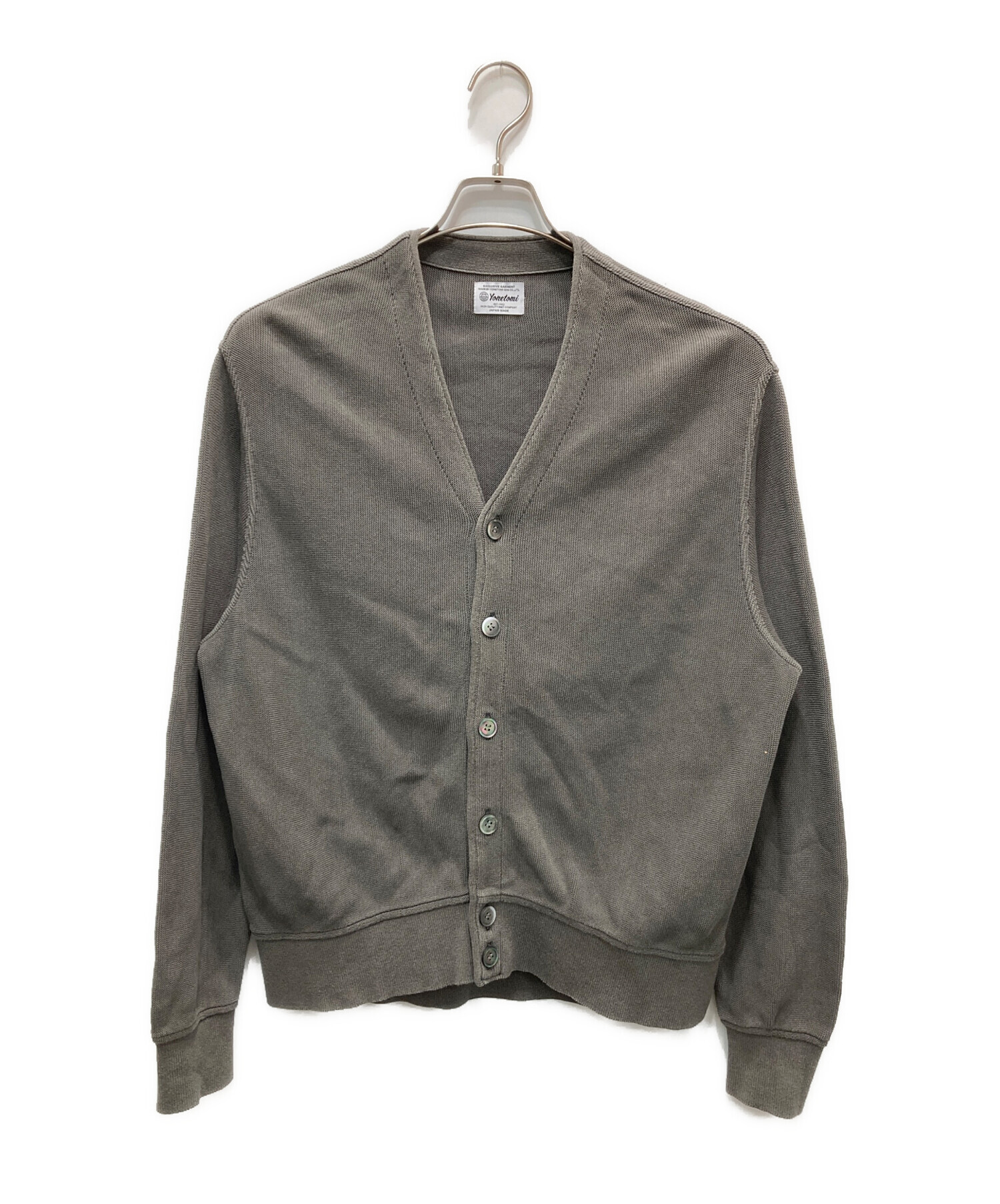中古・古着通販】Yonetomi (ヨネトミ) GIMA COTTON KNIT C/D グレー