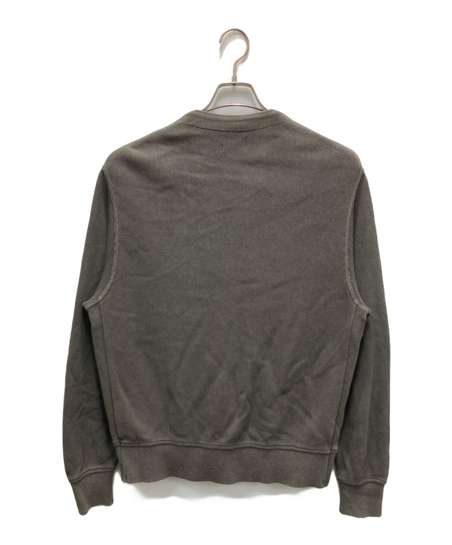 中古・古着通販】Yonetomi (ヨネトミ) GIMA COTTON KNIT C/D グレー 