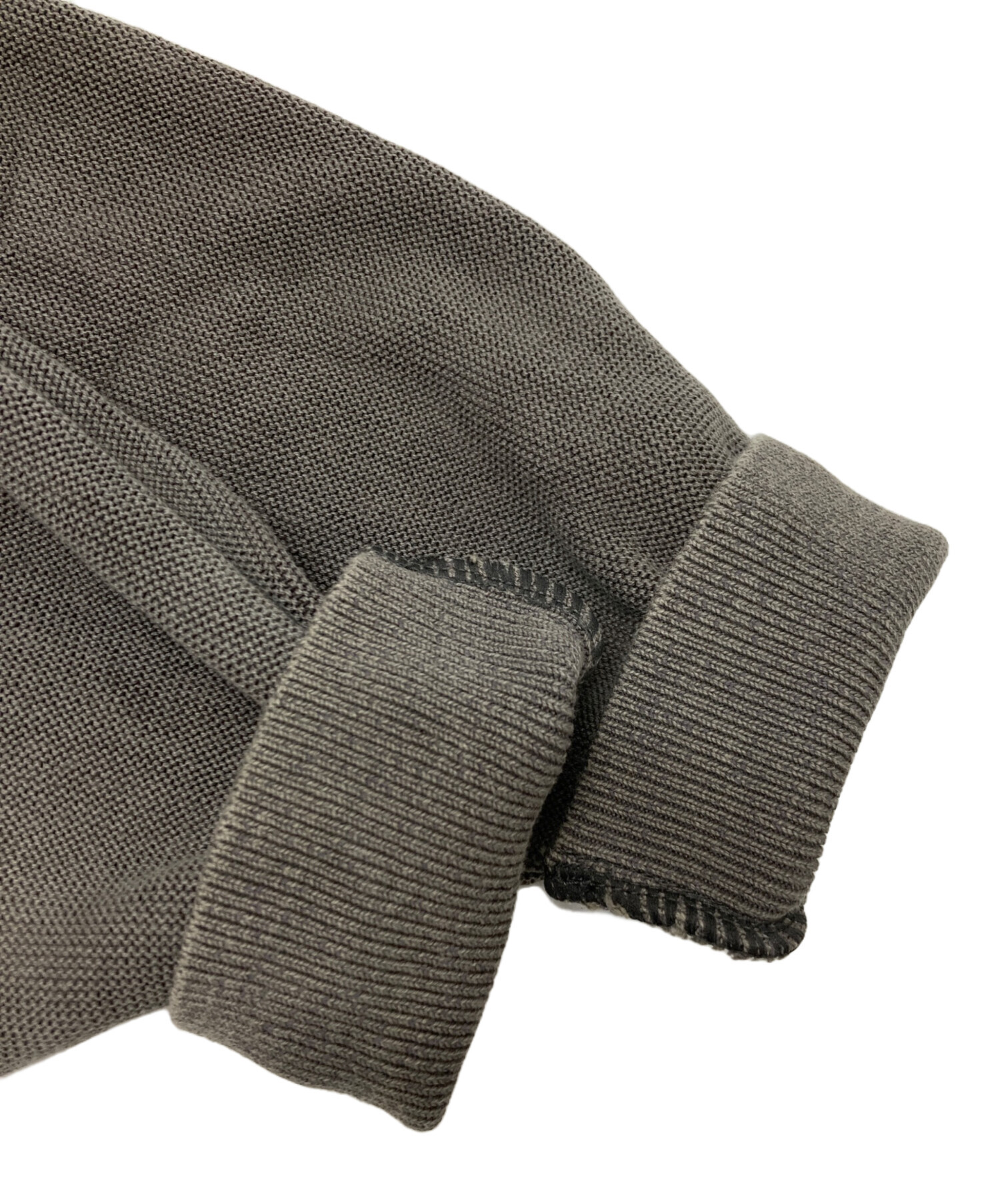 中古・古着通販】Yonetomi (ヨネトミ) GIMA COTTON KNIT C/D グレー 