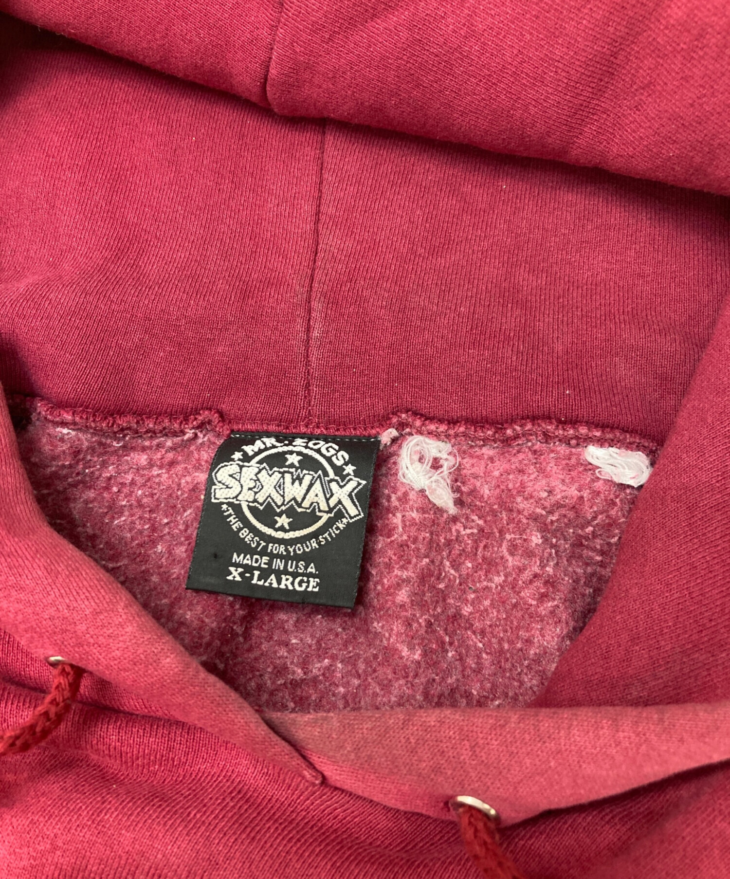 中古・古着通販】SEX WAX (セックスワックス) パーカー レッド サイズ 
