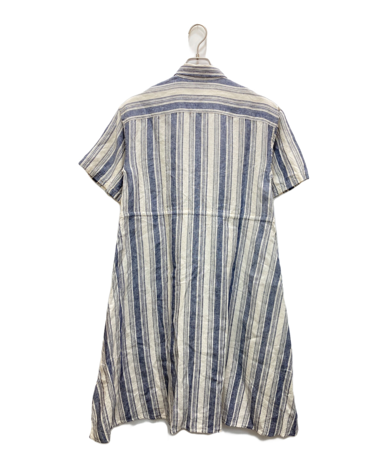 LAUREN RALPH LAUREN ベージュ 半袖シャツワンピース Lサイズ LAUREN RALPH LAUREN ベージュ 半袖シャツワンピース Lサイズ