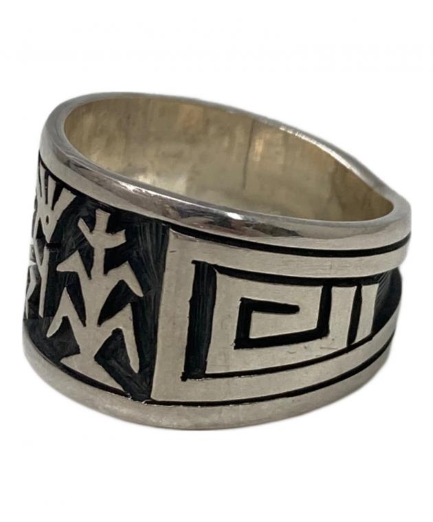 HOPI/ホピ族 Clifton Mowa/クリフトンモワ作 オーバレイ リング Hopi Jewelry 【メール便配送】Clifton Mowa Overlay Bangle