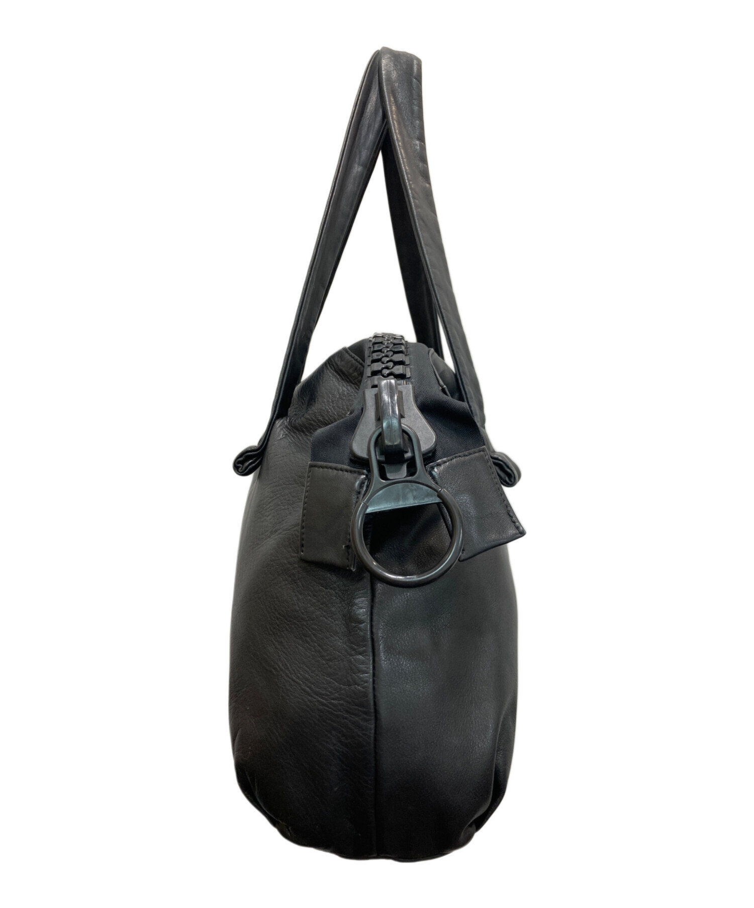 中古・古着通販】kawa-kawa (カワカワ) レザーバッグ ブラック 