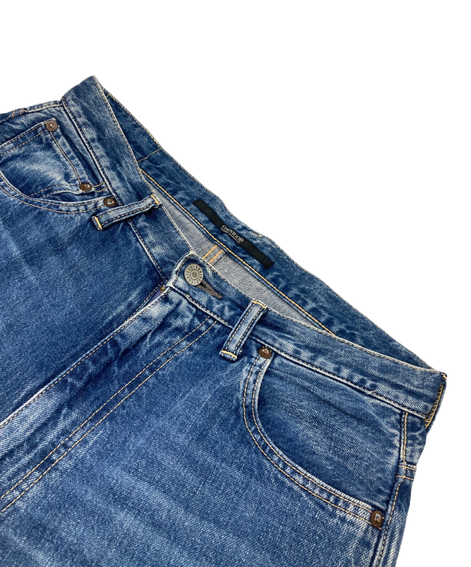 中古・古着通販】OMNIGOD (オムニゴッド) ANTIQUE JEANS ブルー サイズ 