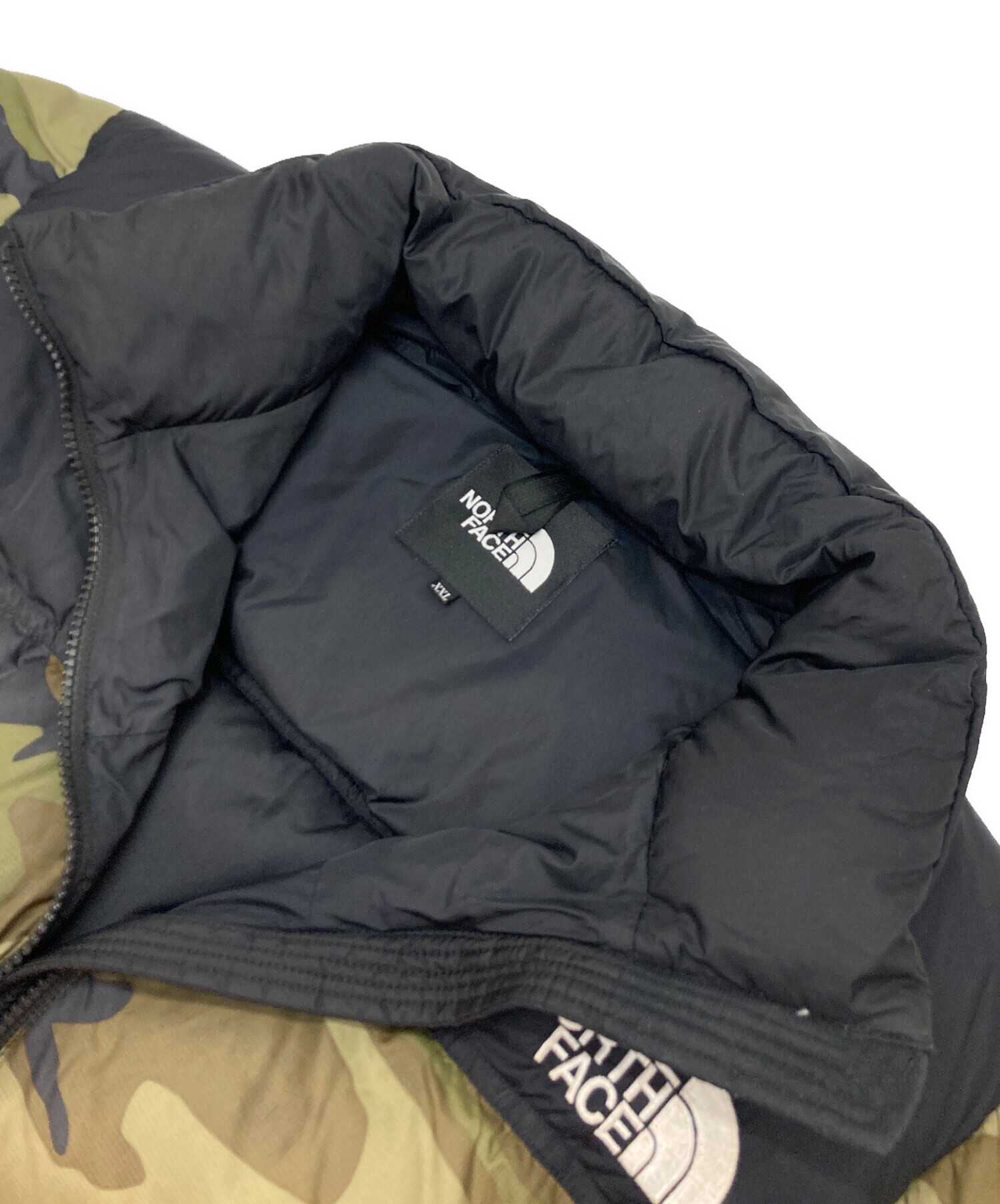ノースフェイス ヌプシジャケット ダウンウッドランドカモ　XL THE NORTH ザ ノースフェイス ノベルティー ヌプシ ジャケット XL