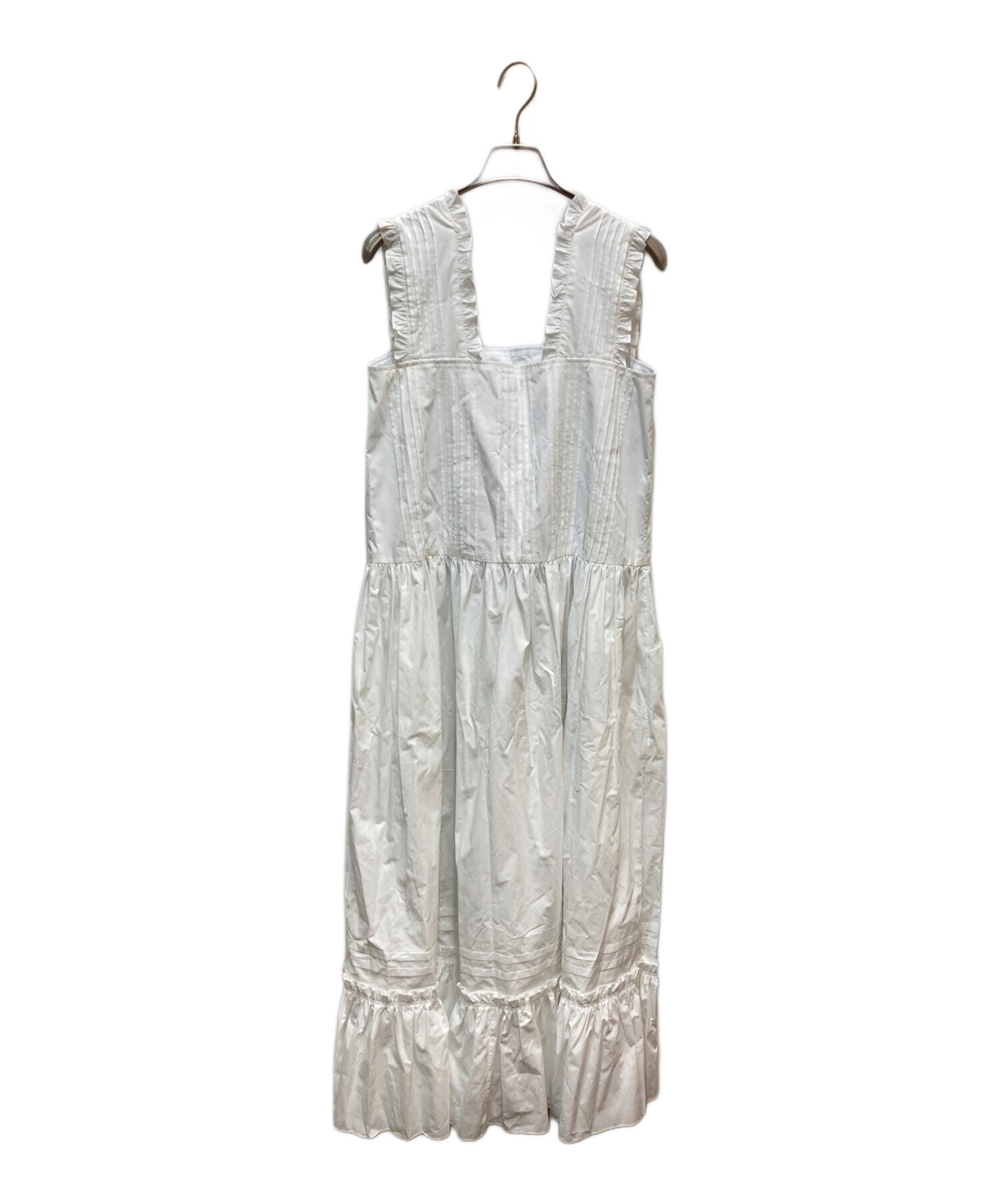 中古・古着通販】KENZO (ケンゾー) Pleated midi dress ホワイト