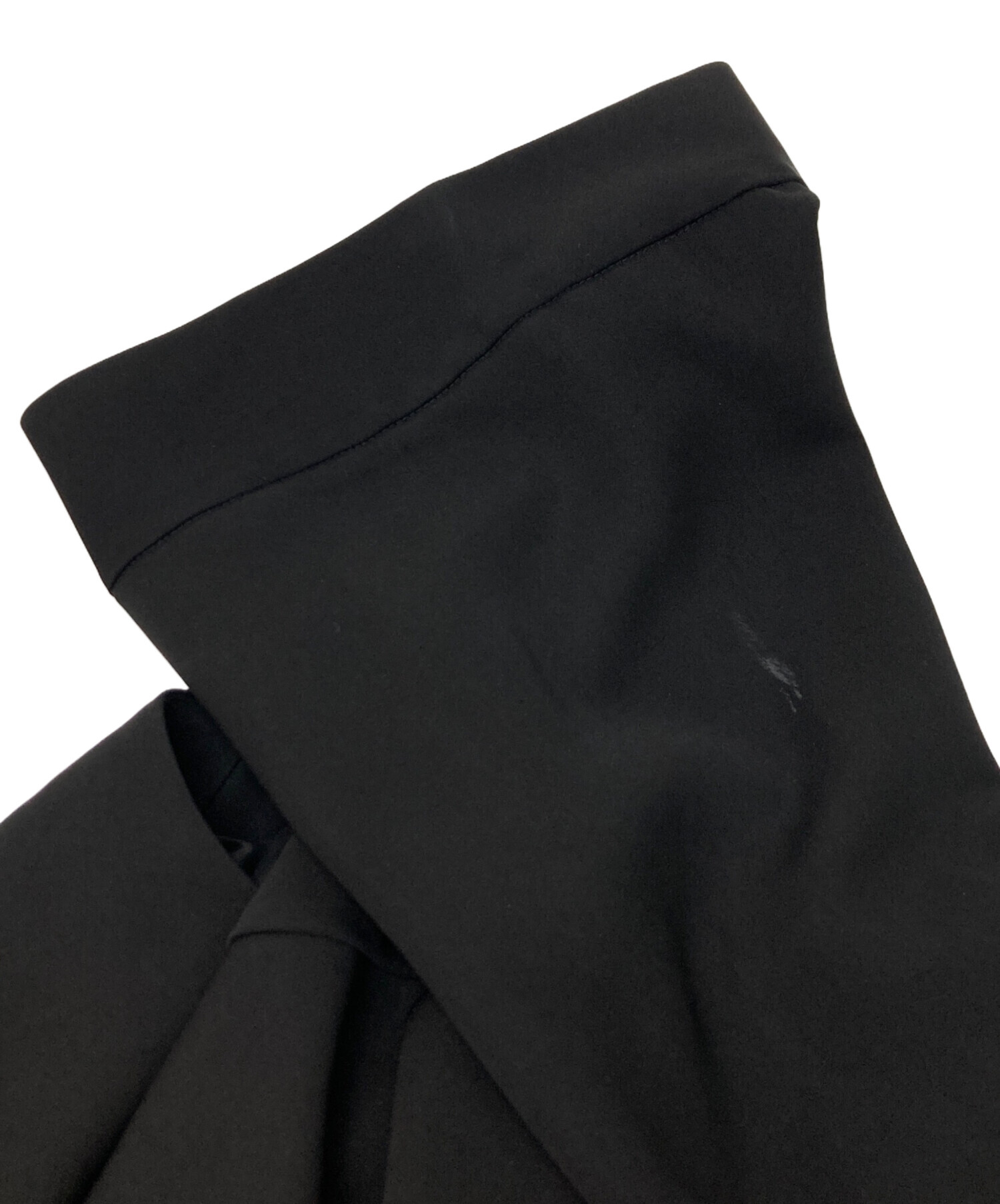 中古・古着通販】ENFOLD (エンフォルド) STRING DRAPE-DRESS ブラック