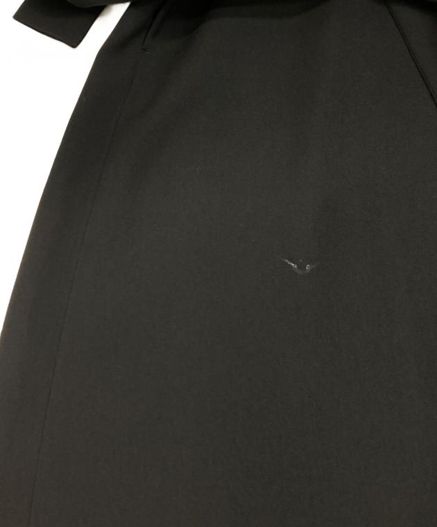 中古・古着通販】ENFOLD (エンフォルド) STRING DRAPE-DRESS ブラック