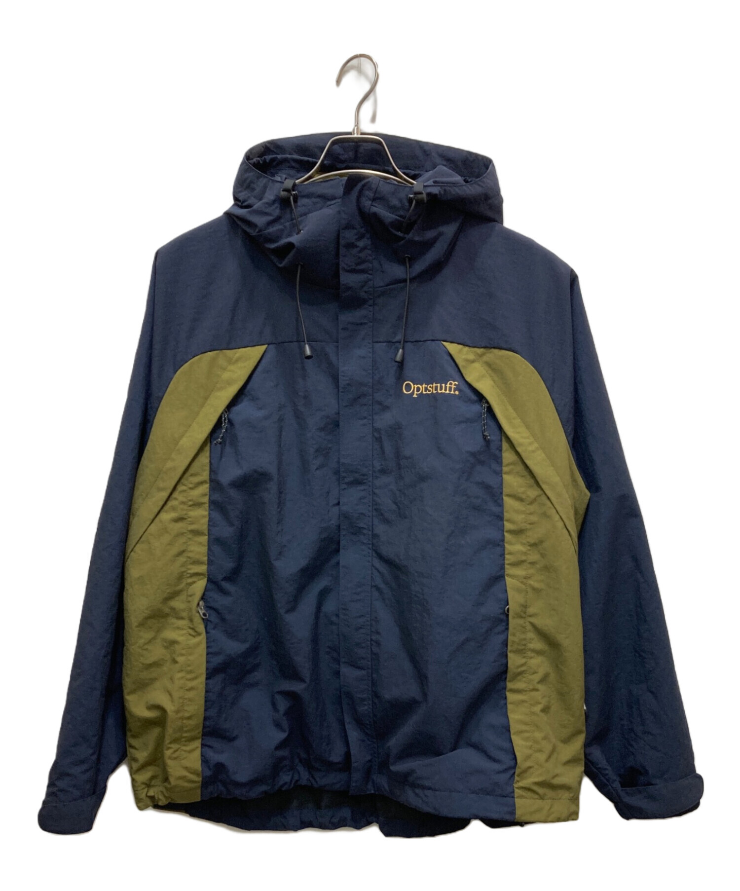 中古・古着通販】OPTSTUFF (オプトスタフ) シェルパーカー ネイビー