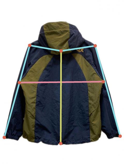 中古・古着通販】OPTSTUFF (オプトスタフ) シェルパーカー ネイビー