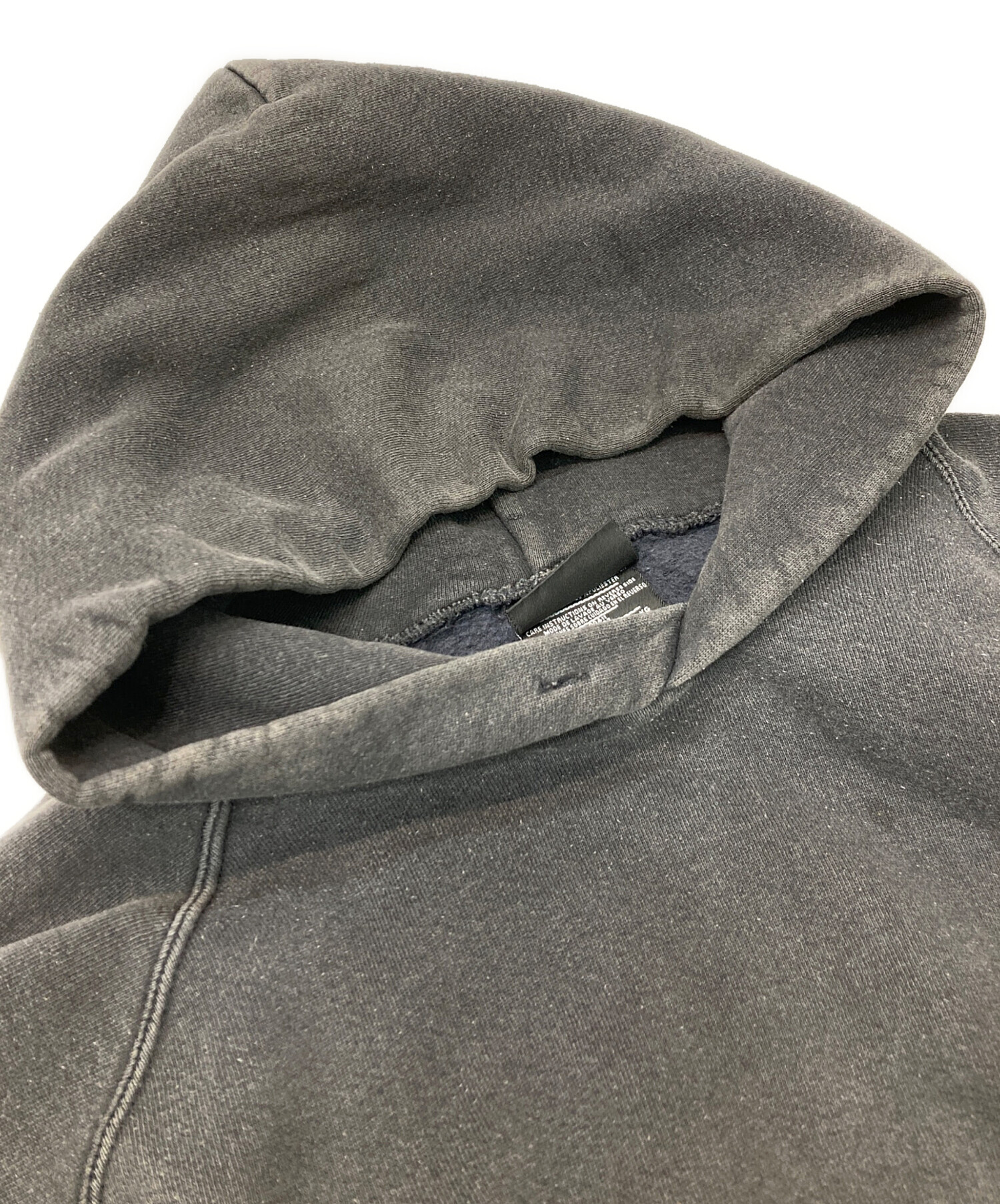 アディダス古着トレフォイルフーディーXLフェードスウェットパーカーグランジボロ 雰囲気系 90s USA製 adidas トレフォイル ロゴ 刺繍