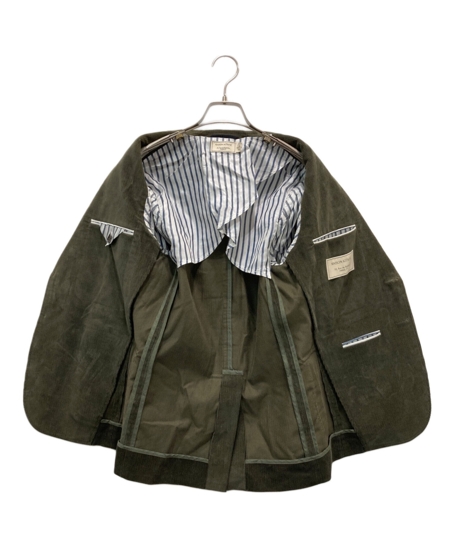 MAISON KITSUNÉ コーデュロイジャケット L メゾン　キツネ 中古・古着通販】MAISON KITSUNE (メゾンキツネ) 金釦コーデュロイ