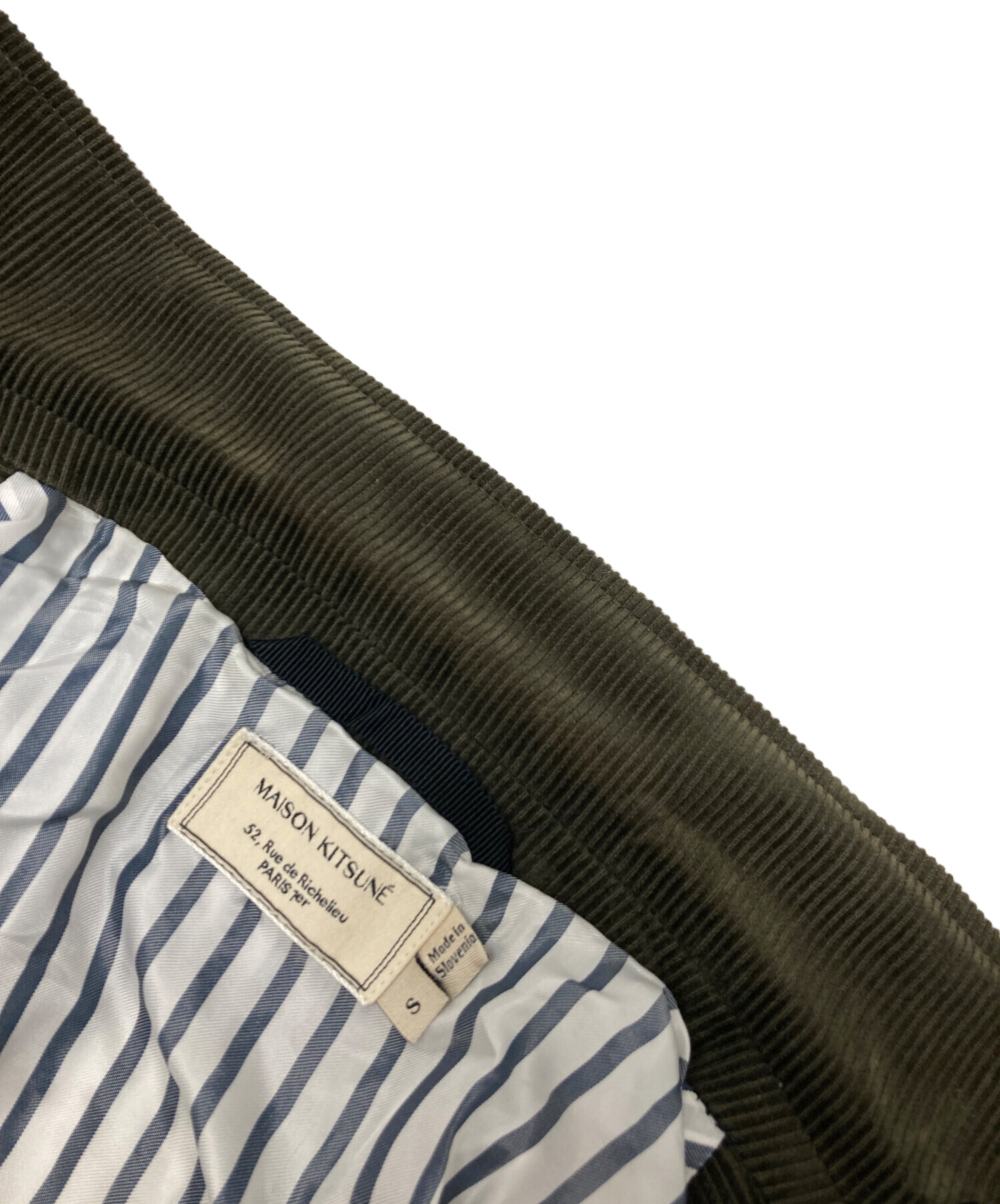 中古・古着通販】MAISON KITSUNE (メゾンキツネ) 金釦コーデュロイ 