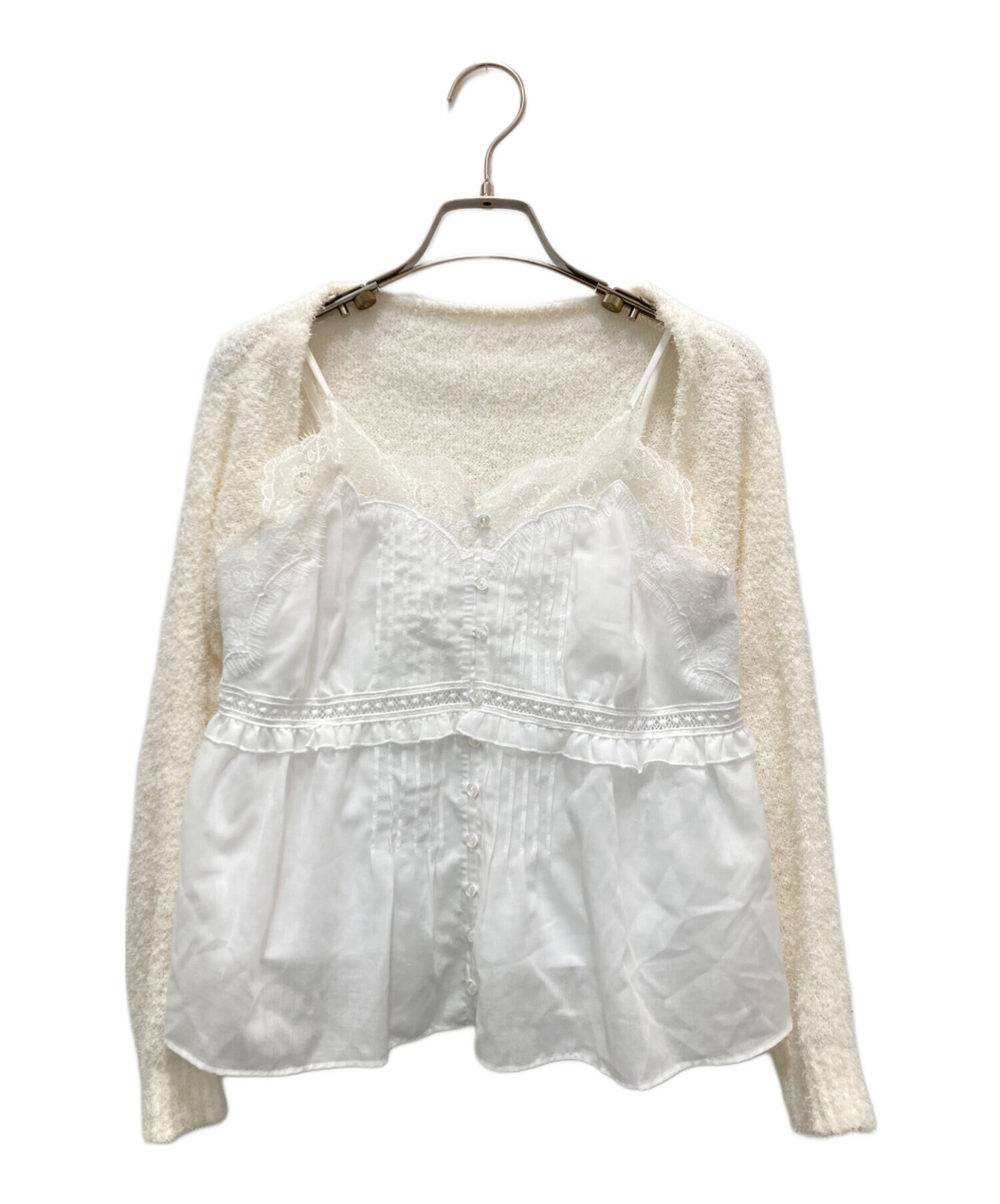 中古・古着通販】Snidel (スナイデル) ボレロ×レースキャミ