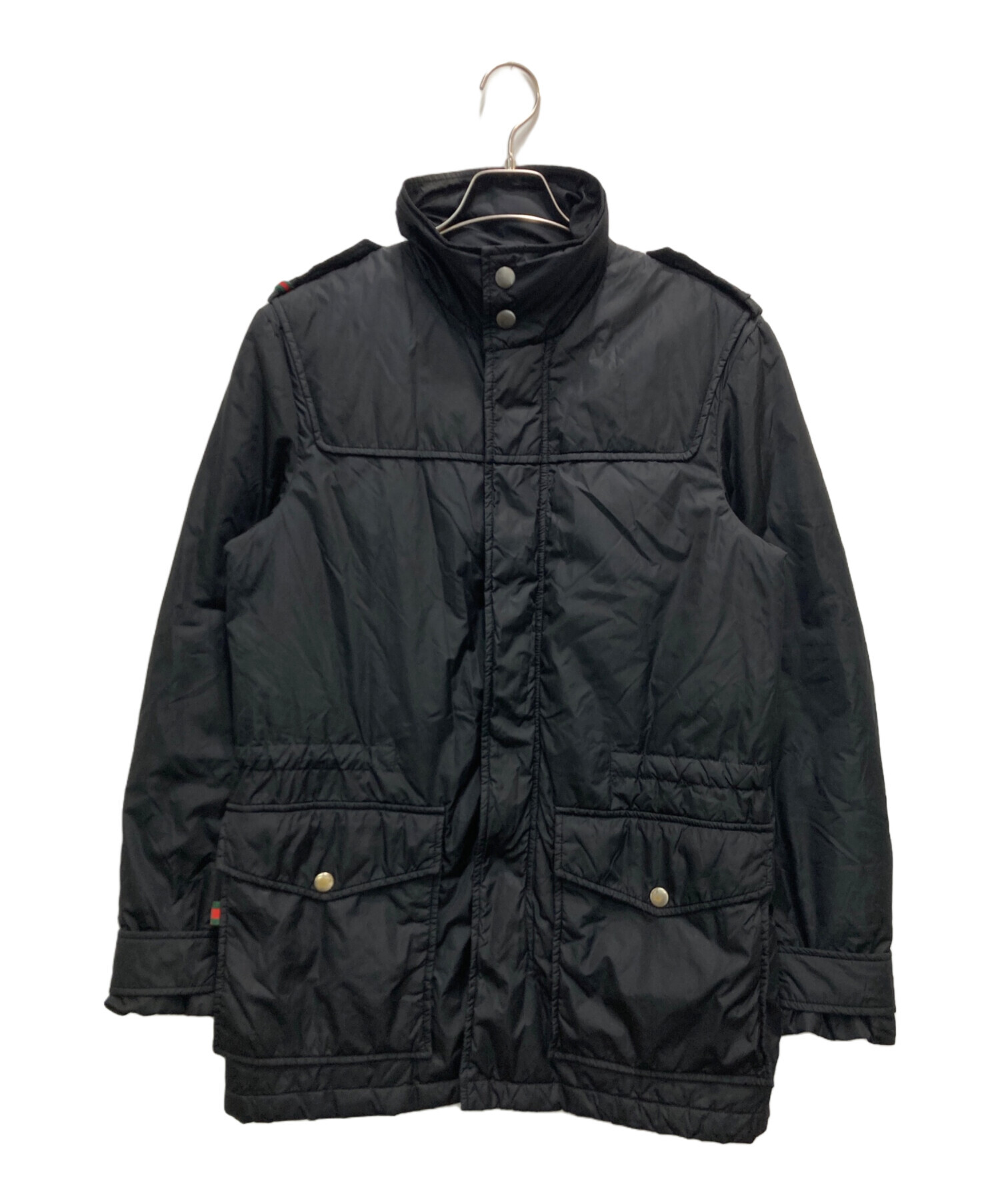 中古・古着通販】GUCCI (グッチ) ダウンジャケット ブラック サイズ:46 
