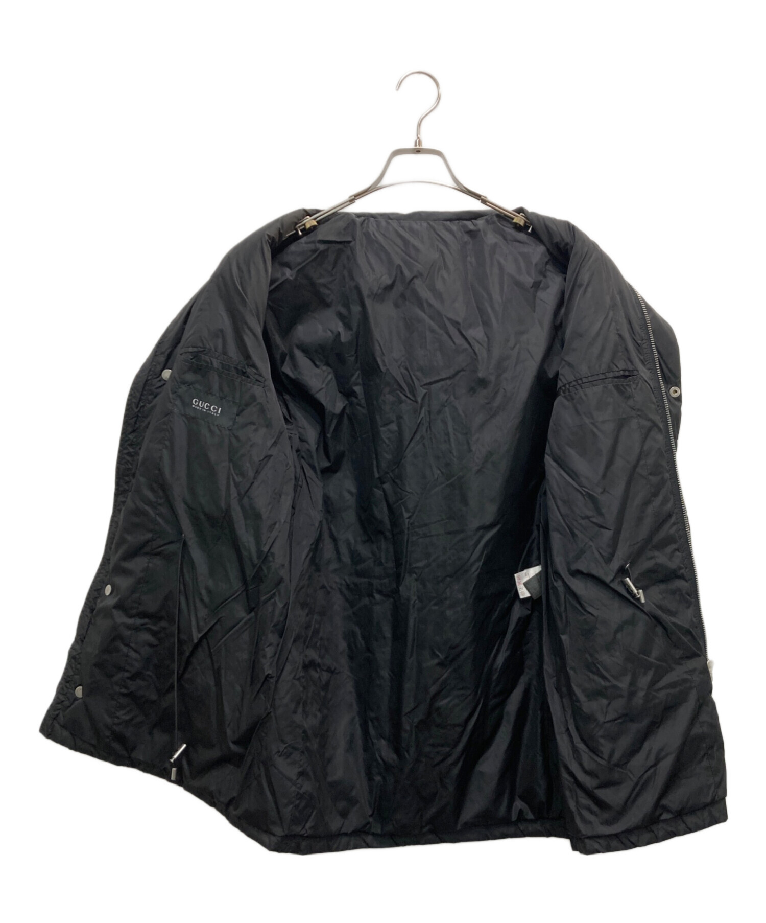 中古・古着通販】GUCCI (グッチ) ダウンジャケット ブラック サイズ:46 