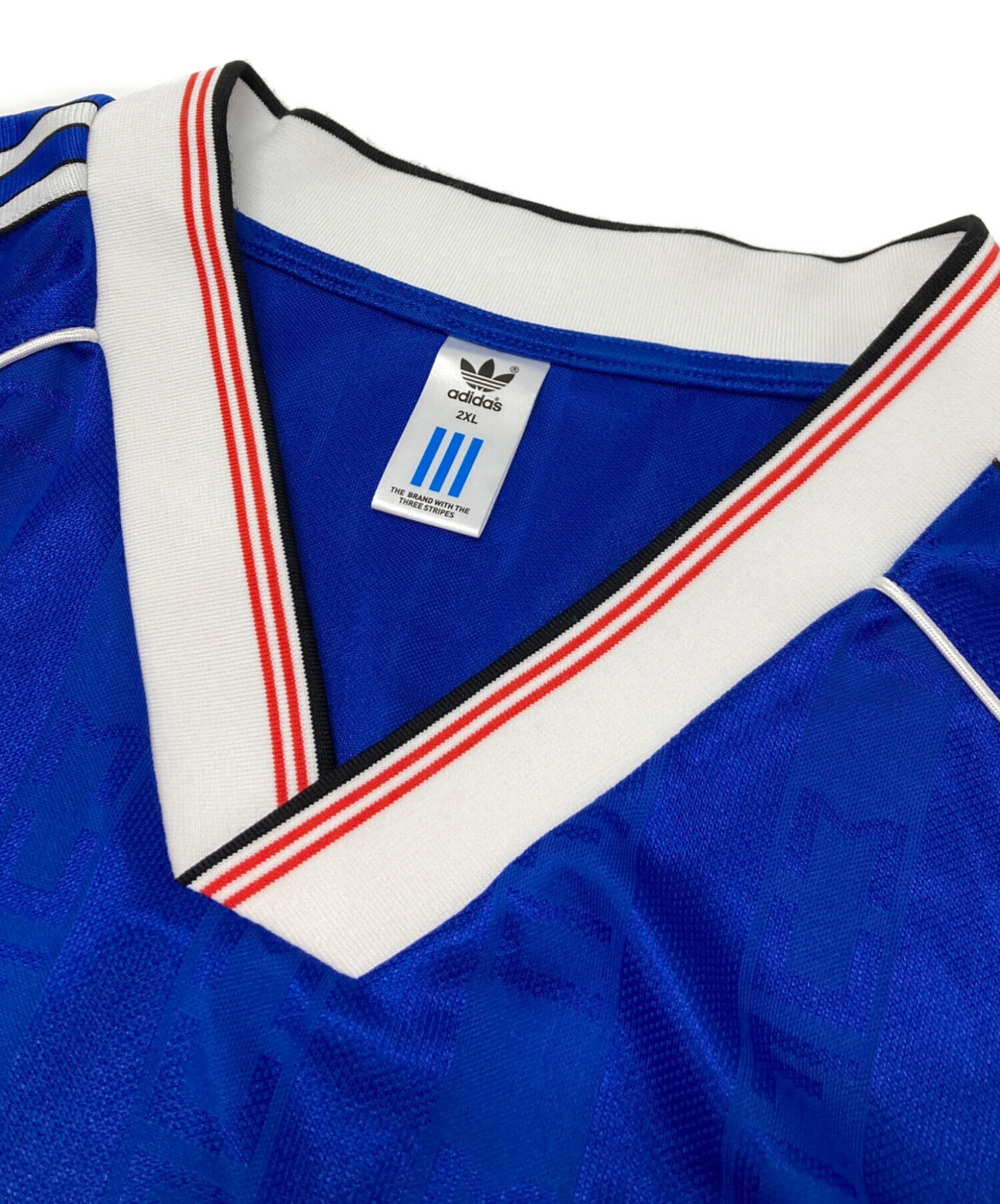 アディダス　カンザス大学　フットボールゲームシャツ　2XL　青【4409】 中古・古着通販】adidas (アディダス) ゲームシャツ ブルー サイズ:2XL