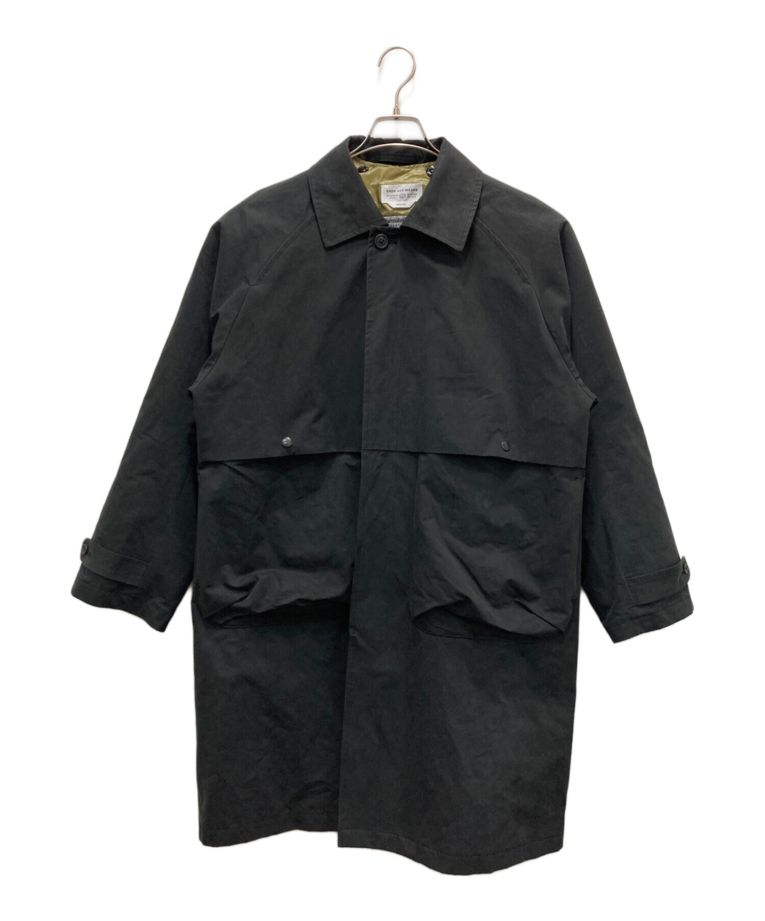 ENDS and MEANS journalist coat M ブラック Very Goods | ENDS and MEANS（エンズ アンド ミーンズ）Journalist
