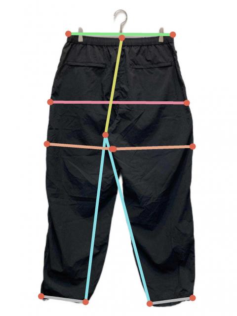 中古・古着通販】plllllleeeasse (プリーズ) ナイロンパンツ ブラック