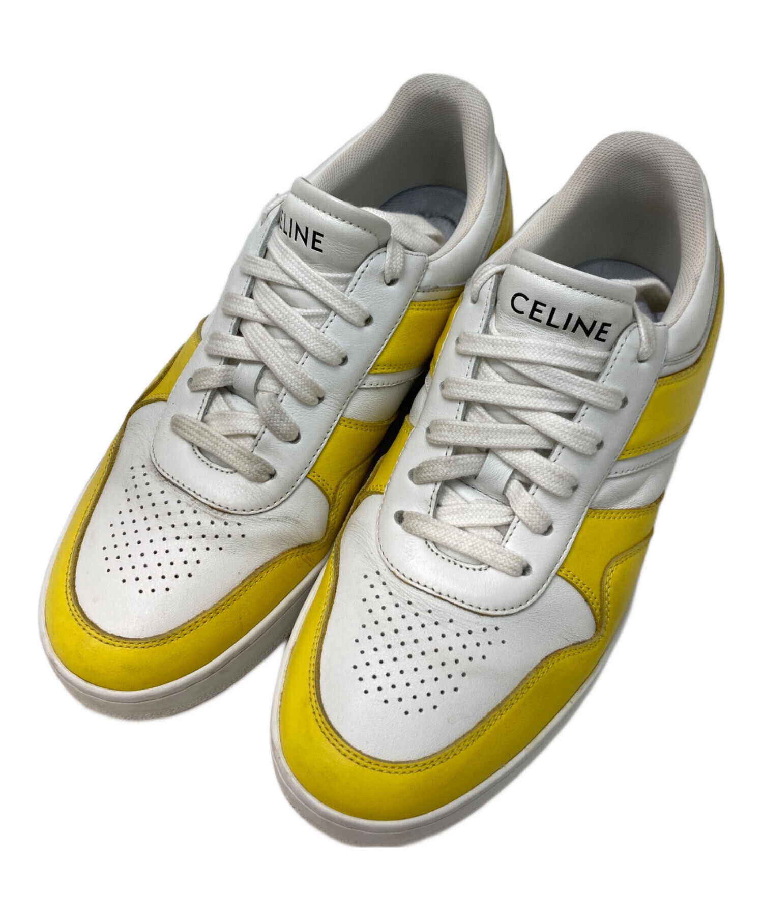 中古・古着通販】CELINE (セリーヌ) ローカットスニーカー イエロー 