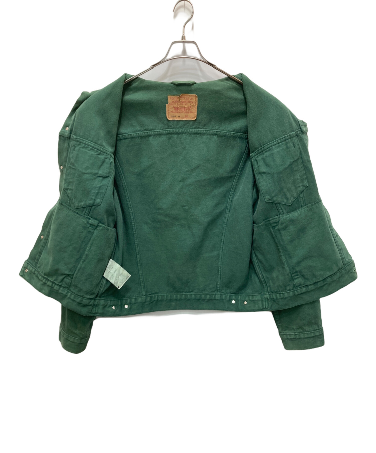中古・古着通販】LEVI'S (リーバイス) デニムジャケット グリーン