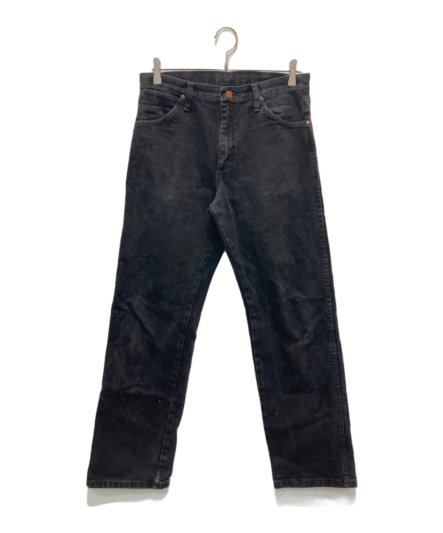 中古・古着通販】Wrangler (ラングラー) 後染めデニムパンツ ブラック 