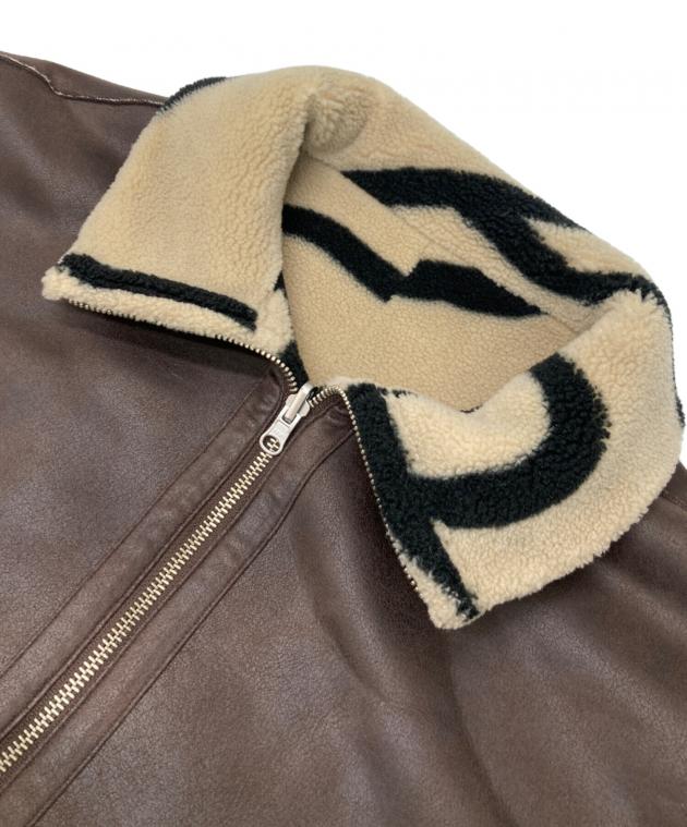 Ameri vintage リバーシブル　レザー　ボア　ジャケット　タグあり 中古・古着通販】Ameri (アメリ) リバーシブルボアジャケット ブラウン