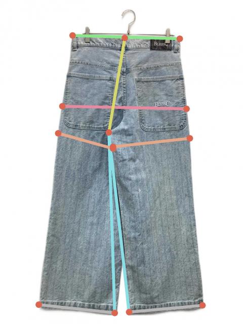 BLESSUデニムパンツ 中古・古着通販】BLESSU (ブレスユー) デニムパンツ ブルー サイズ:M