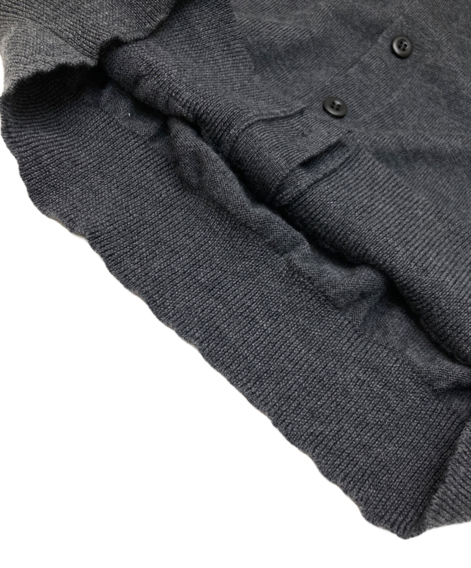 中古・古着通販】PRADA (プラダ) ウールニットカーディガン グレー