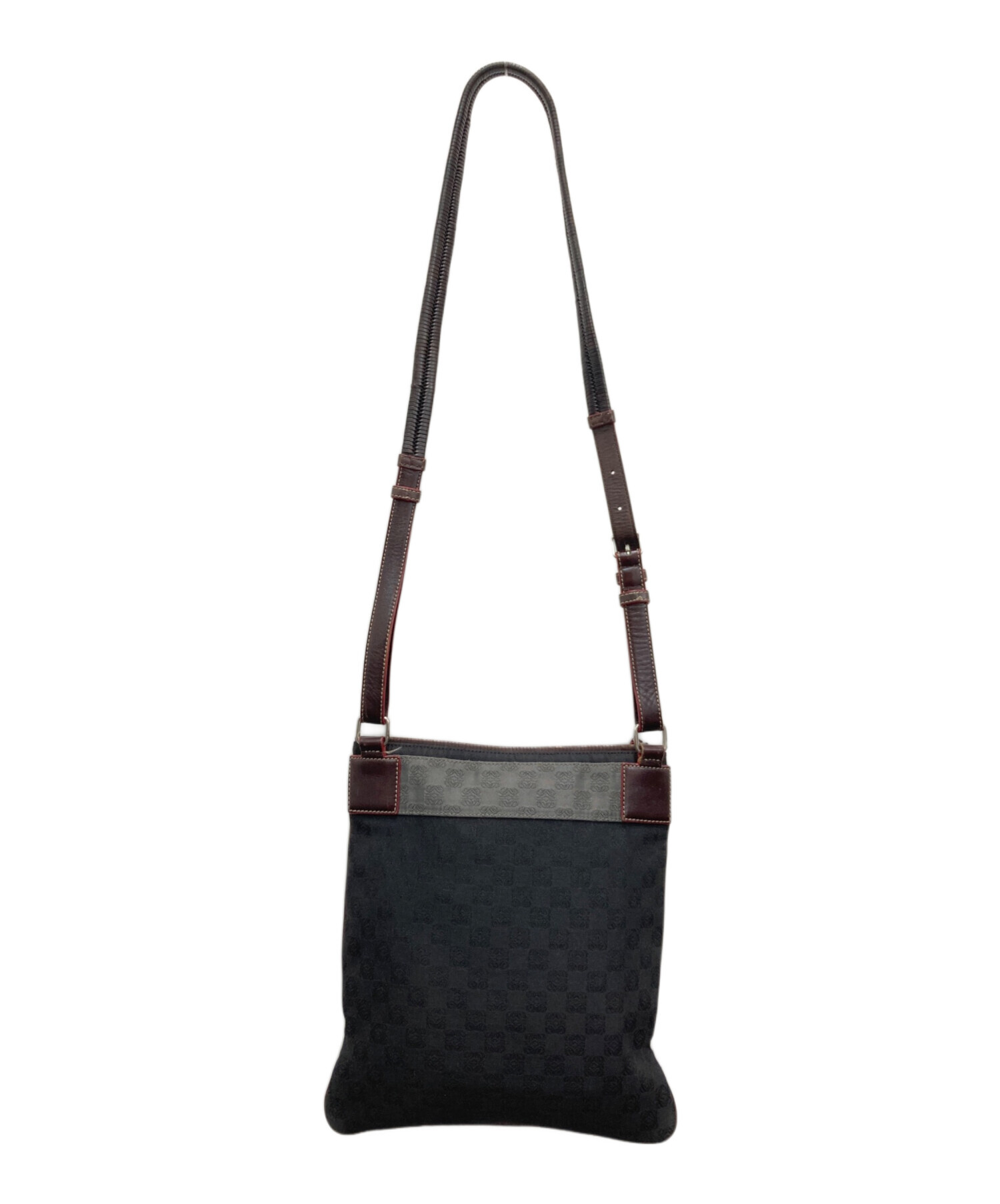 中古・古着通販】LOEWE (ロエベ) アナグラムキャンバスレザー 
