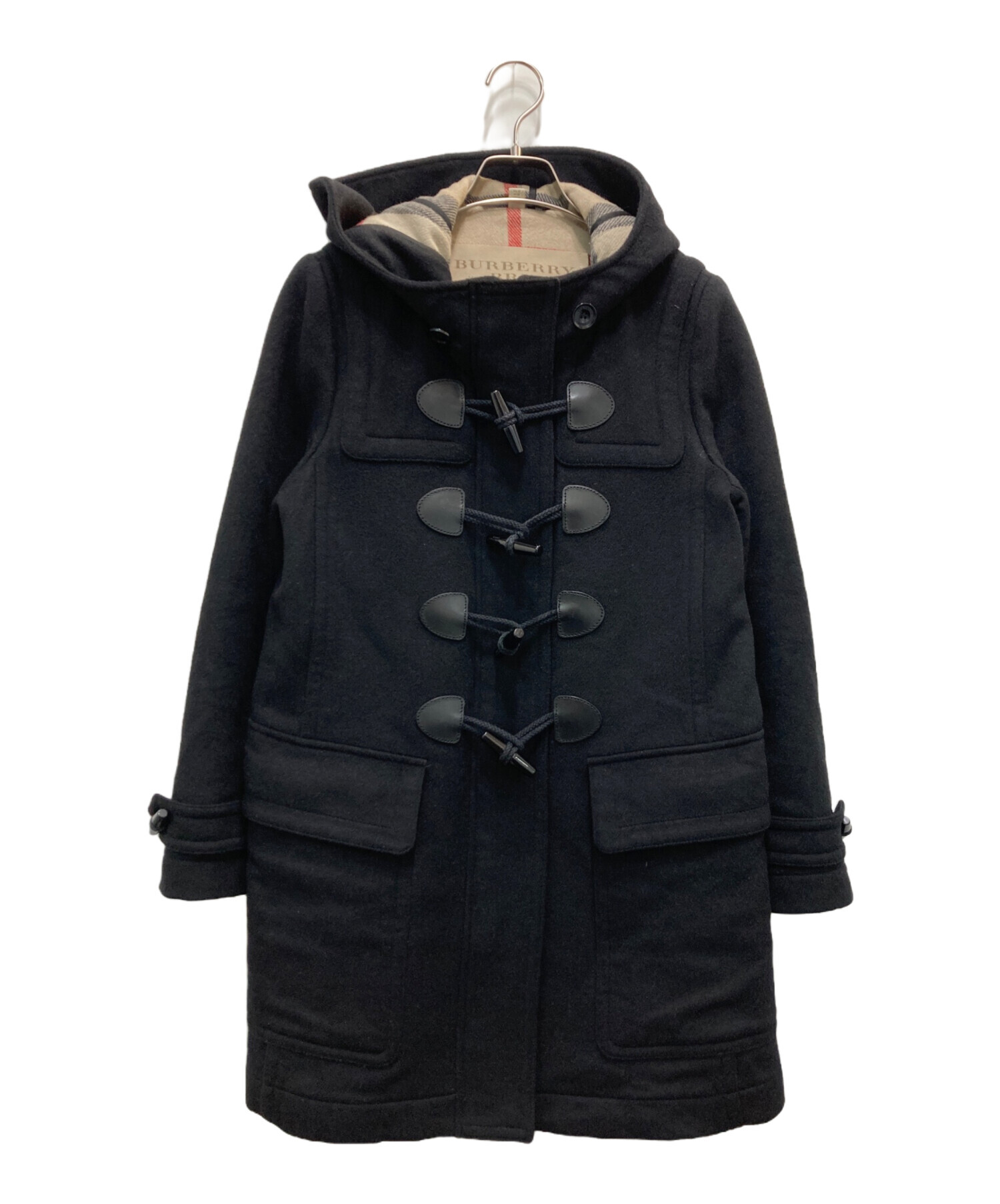 BURBERRY バーバリーブリット ダッフルコート ブラックMサイズ 中古・古着通販】BURBERRY BRIT (バーバリーブリット) ダッフルコート