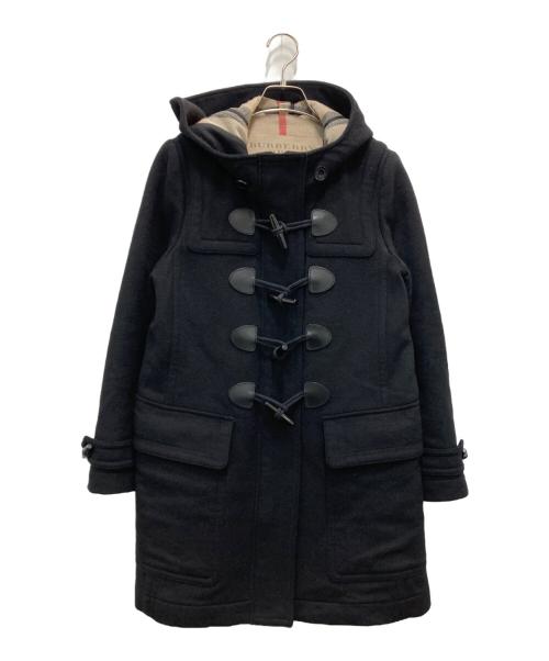 未使用級 バーバリーブリット ショート ダッフルコート　黒 メガネチェック 中古・古着通販】BURBERRY BRIT (バーバリーブリット) ダッフルコート