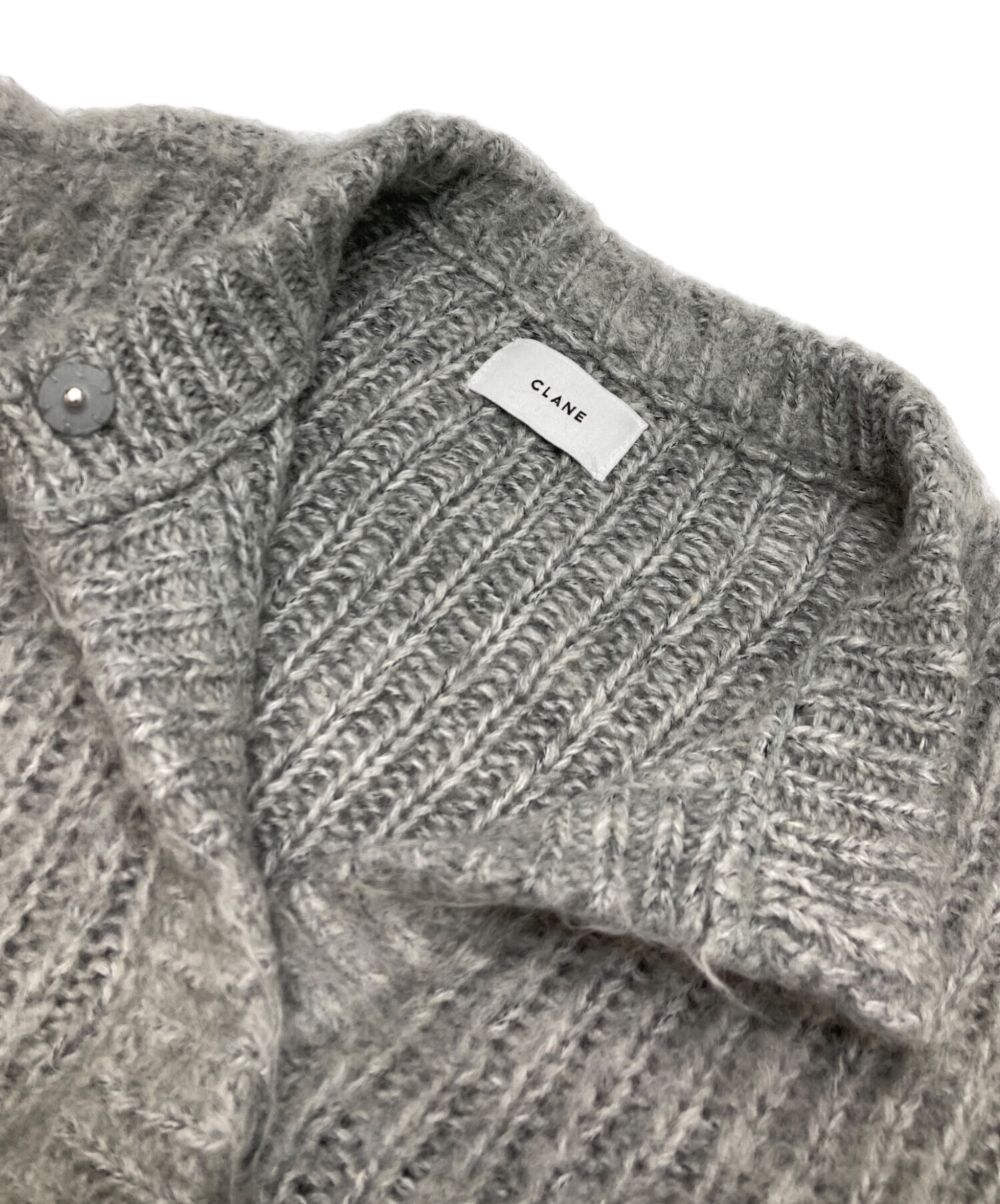 中古・古着通販】CLANE (クラネ) カラーモヘアシャギーカーディガン