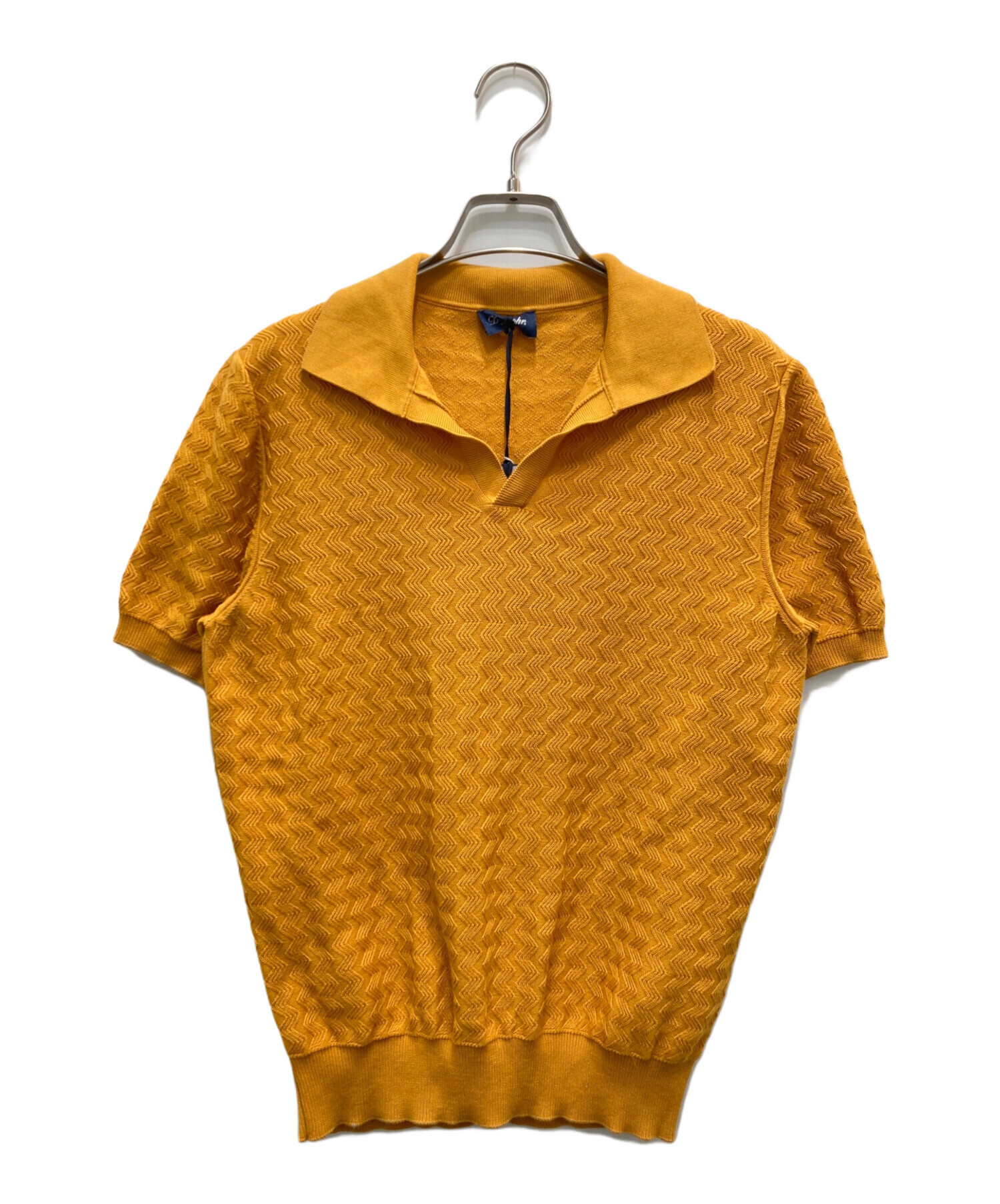 Drumohr ドルモア ニットポロシャツ 中古・古着通販】Drumohr (ドルモア) ニットポロシャツ イエロー