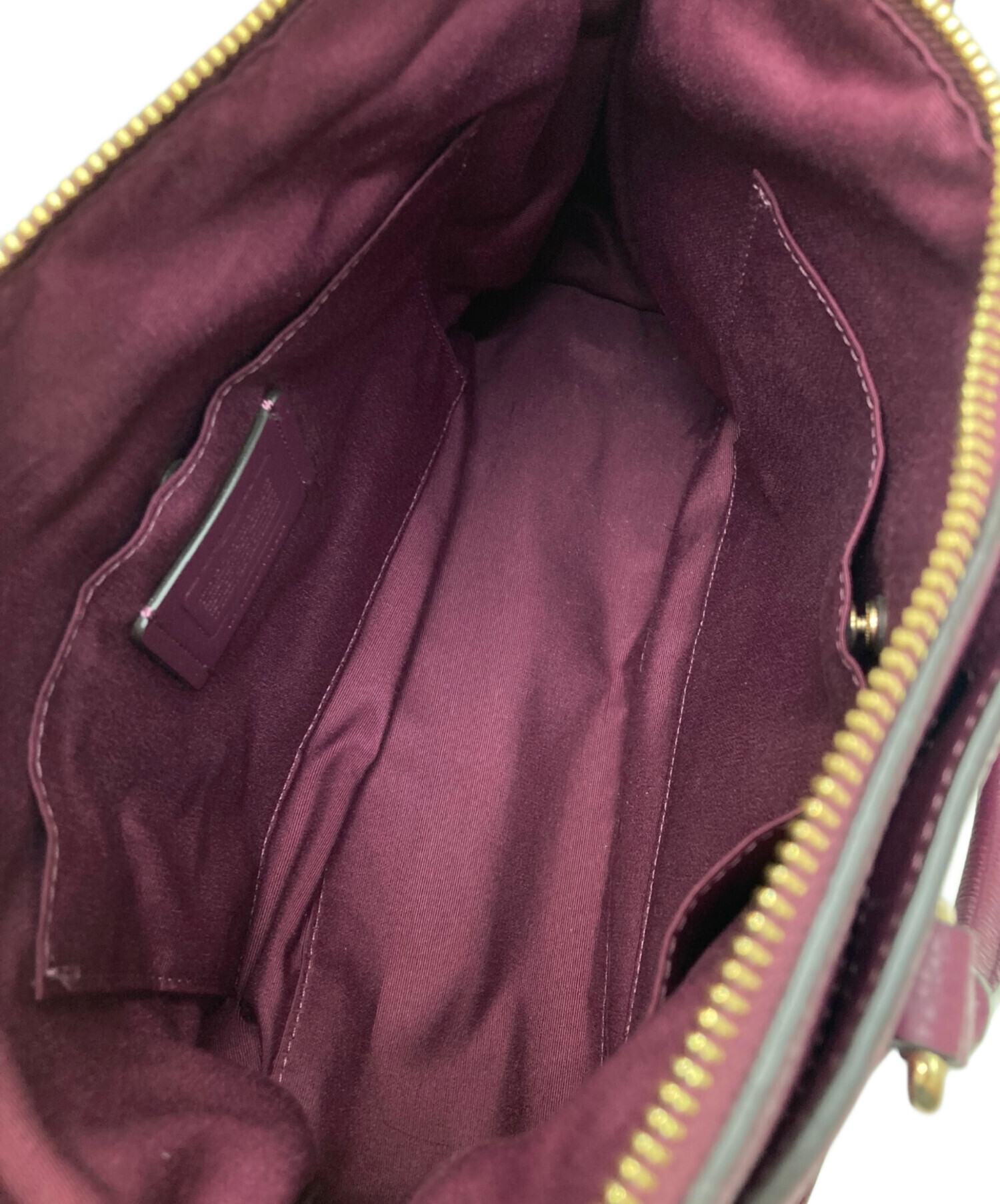 中古・古着通販】COACH (コーチ) 2WAYバッグ ワインレッド｜ブランド 