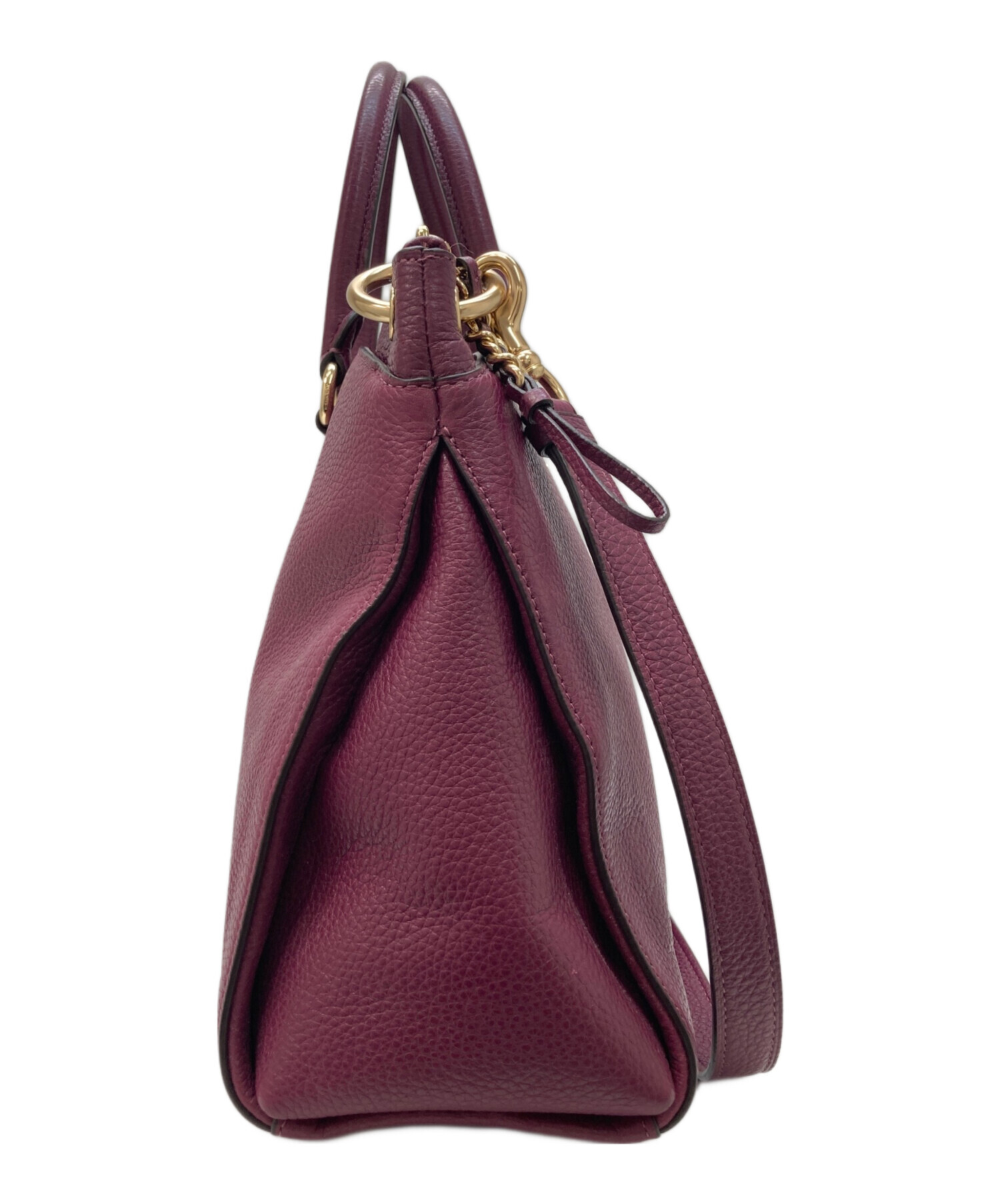 中古・古着通販】COACH (コーチ) 2WAYバッグ ワインレッド｜ブランド 
