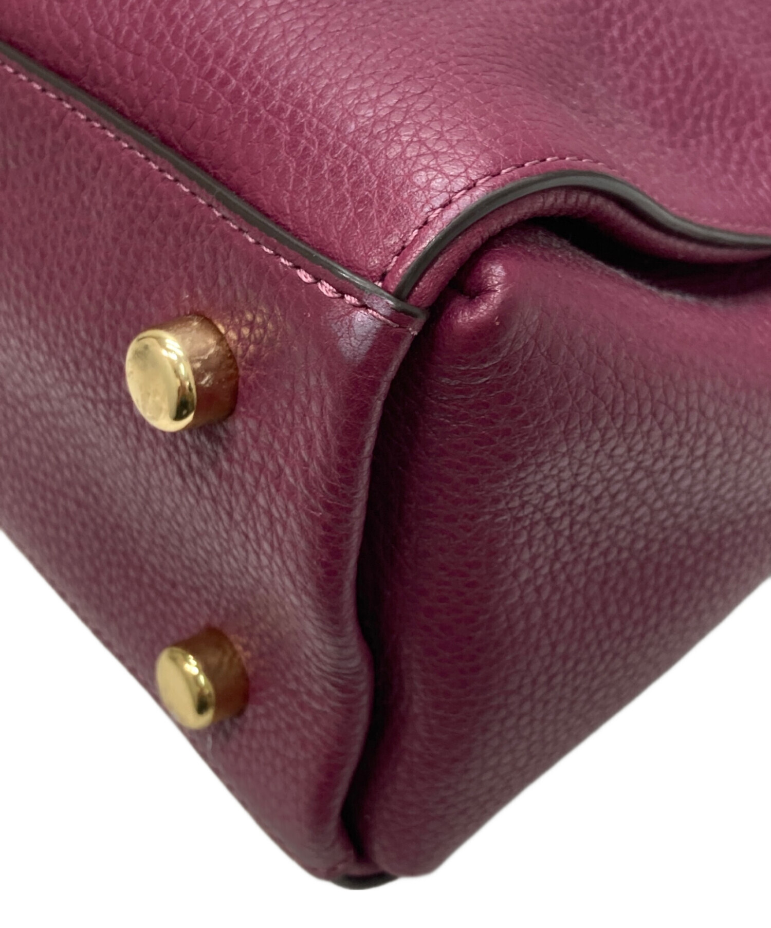 中古・古着通販】COACH (コーチ) 2WAYバッグ ワインレッド｜ブランド 