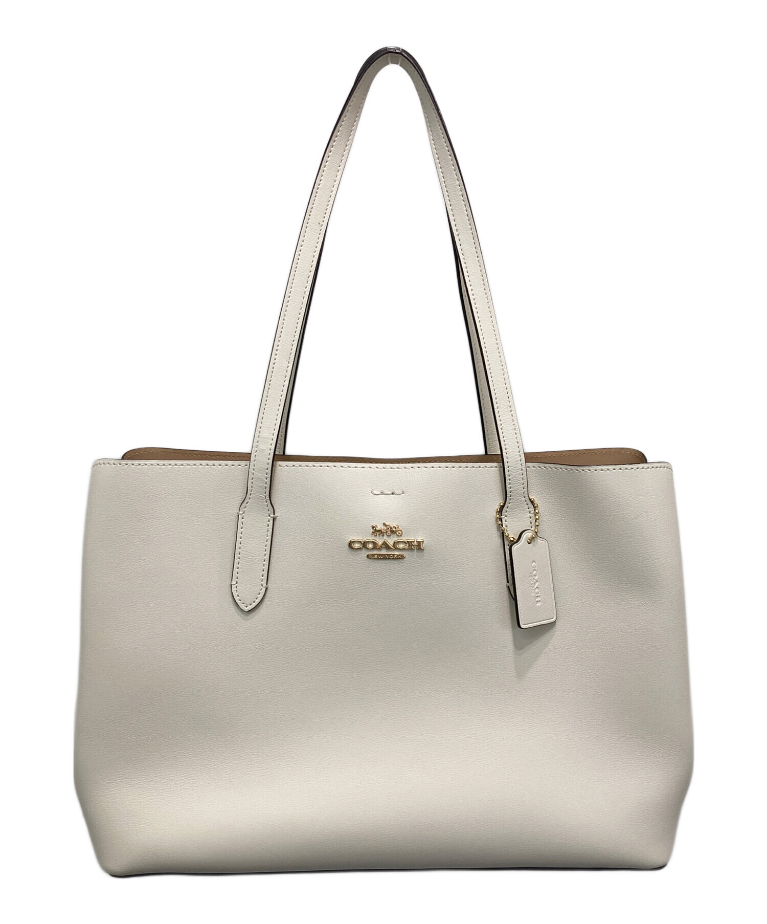 中古・古着通販】COACH (コーチ) トートバッグ アイボリー｜ブランド
