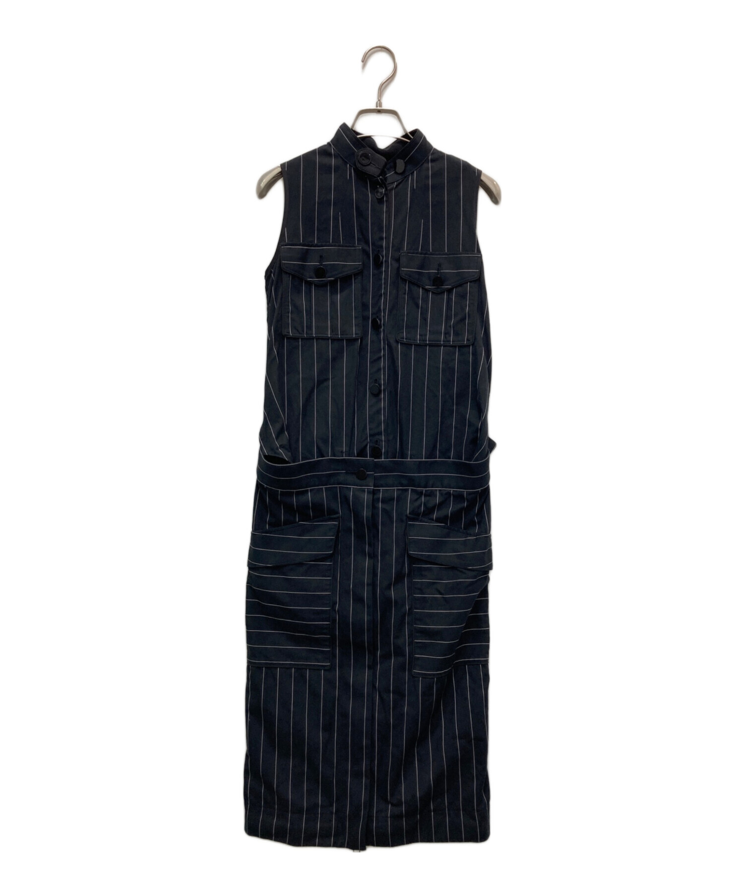 中古・古着通販】sacai (サカイ) 取り外し可ストライプワンピース