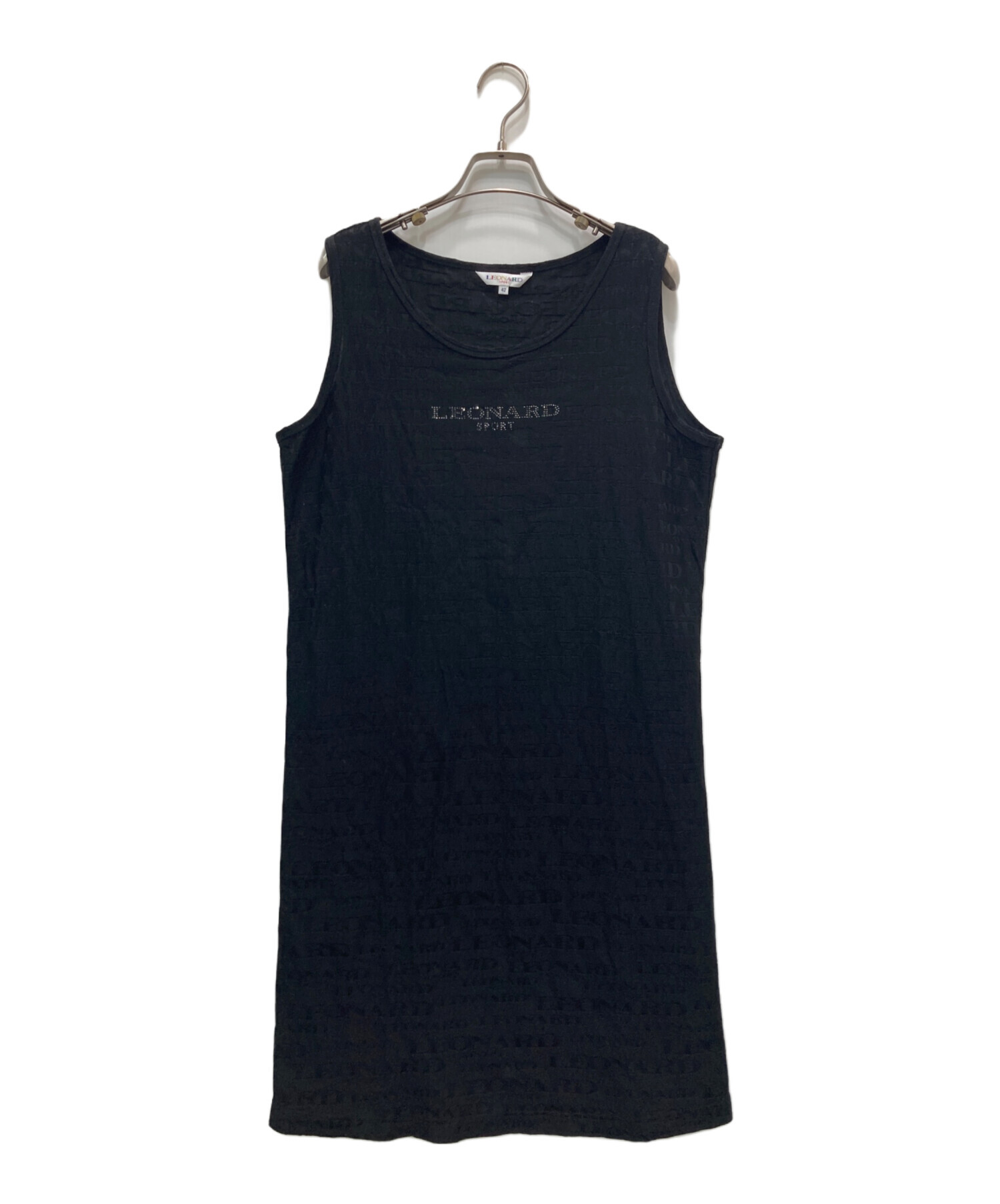 【美品】レオナールノースリーブポロシャツ レオナール ノースリーブ 美品レオナールノースリーブポロシャツ