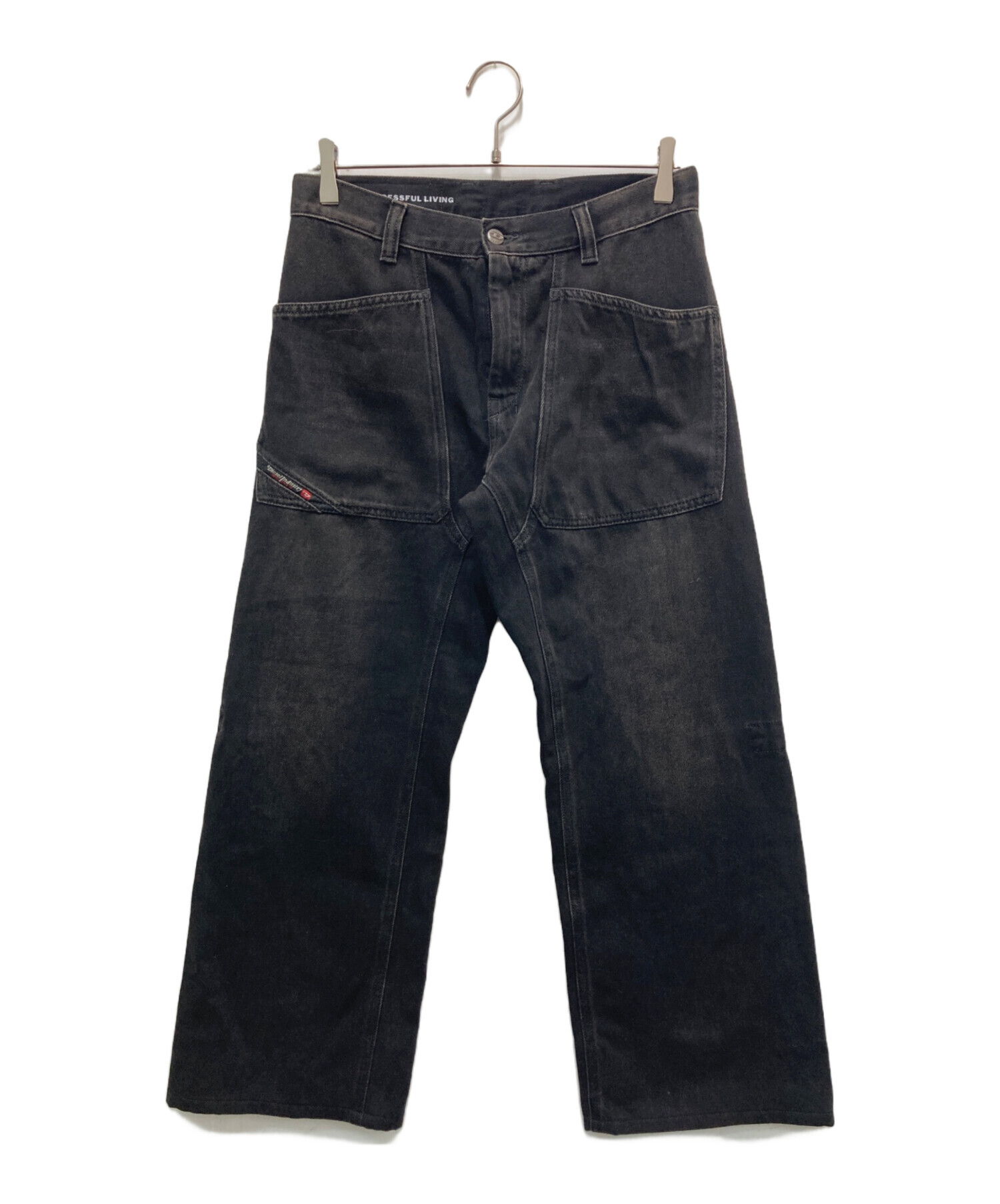 中古・古着通販】DIESEL (ディーゼル) デニムパンツ ブラック サイズ
