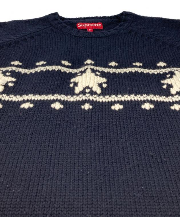 中古・古着通販】SUPREME (シュプリーム) 星柄厚手ニットセーター