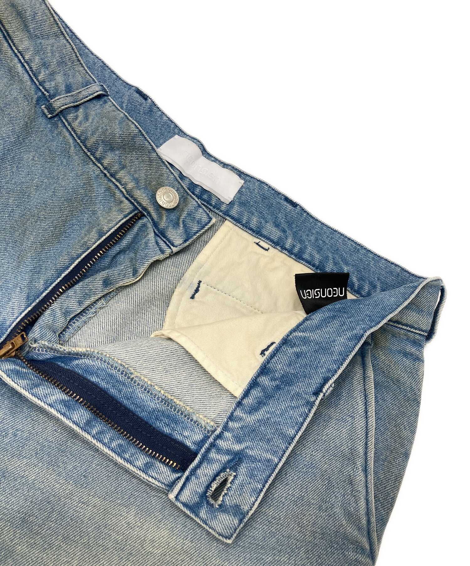 中古・古着通販】NEON SIGN (ネオンサイン) Drill Wide Denim Pants v1