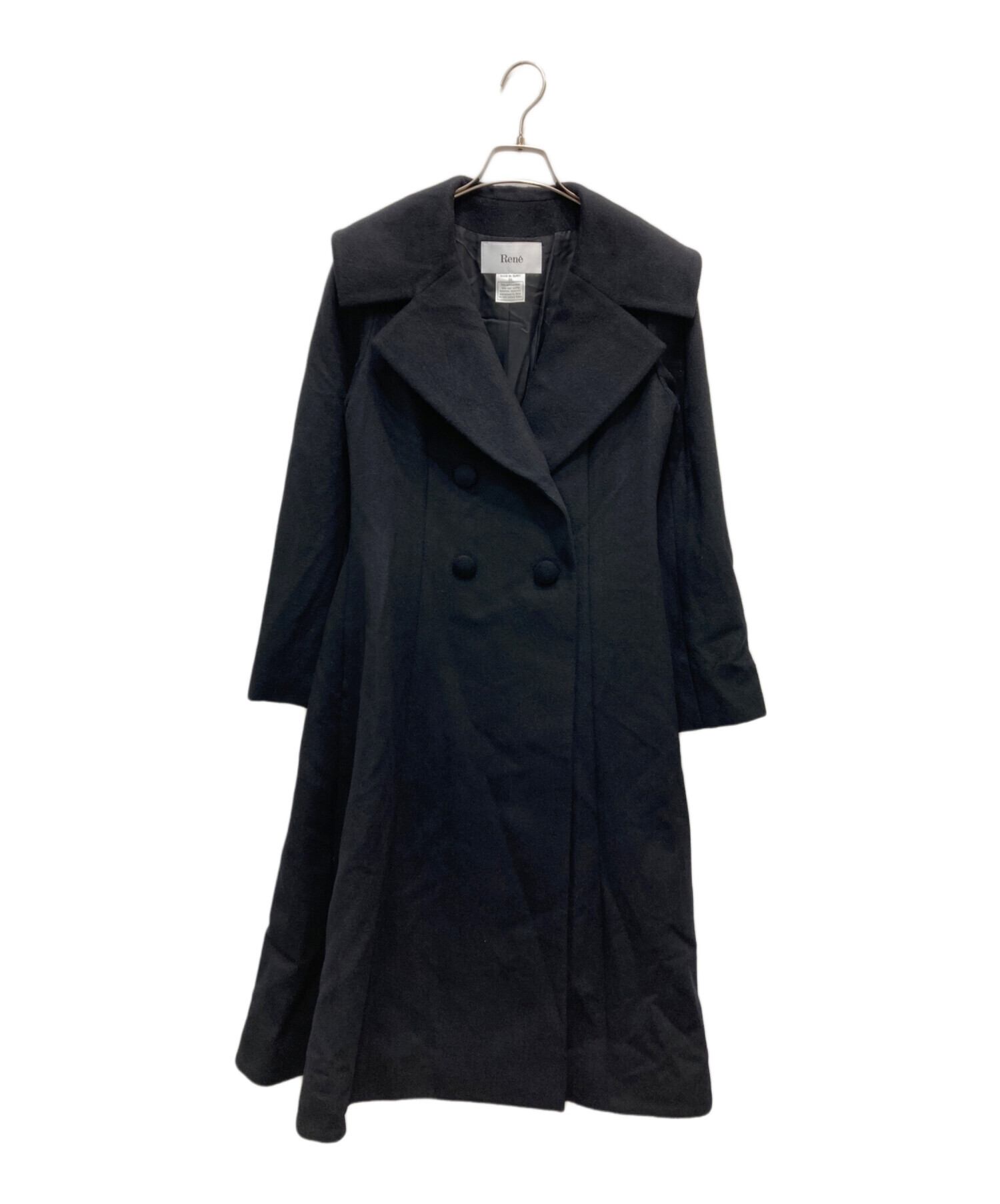 中古・古着通販】Rene (ルネ) ウールアンゴラシルクダブルコート