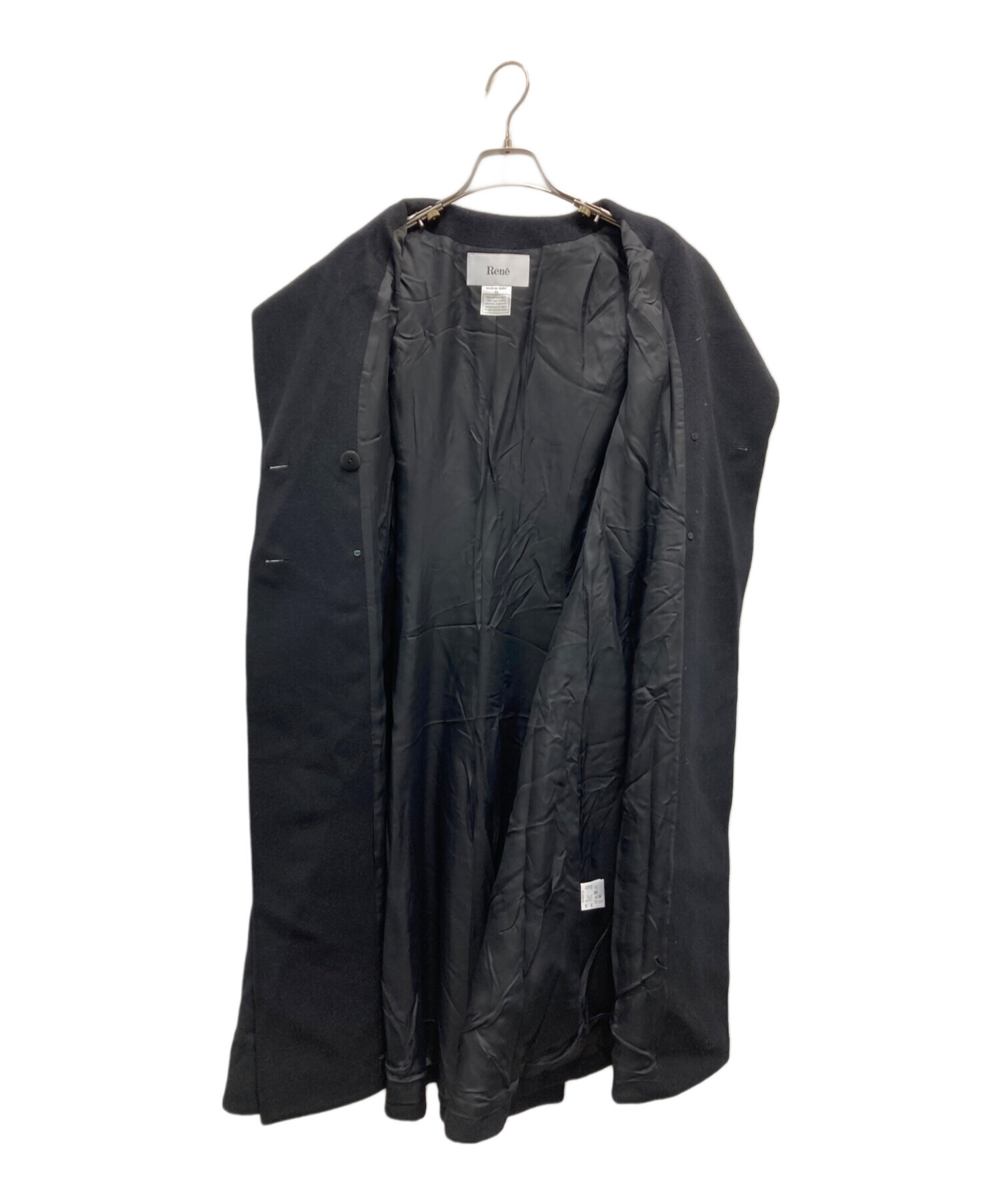 中古・古着通販】Rene (ルネ) ウールアンゴラシルクダブルコート