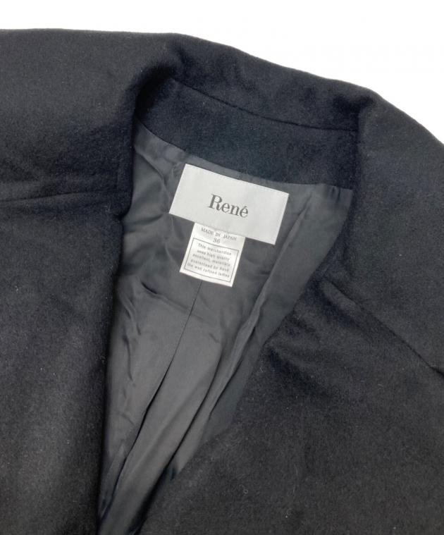 中古・古着通販】Rene (ルネ) ウールアンゴラシルクダブルコート 