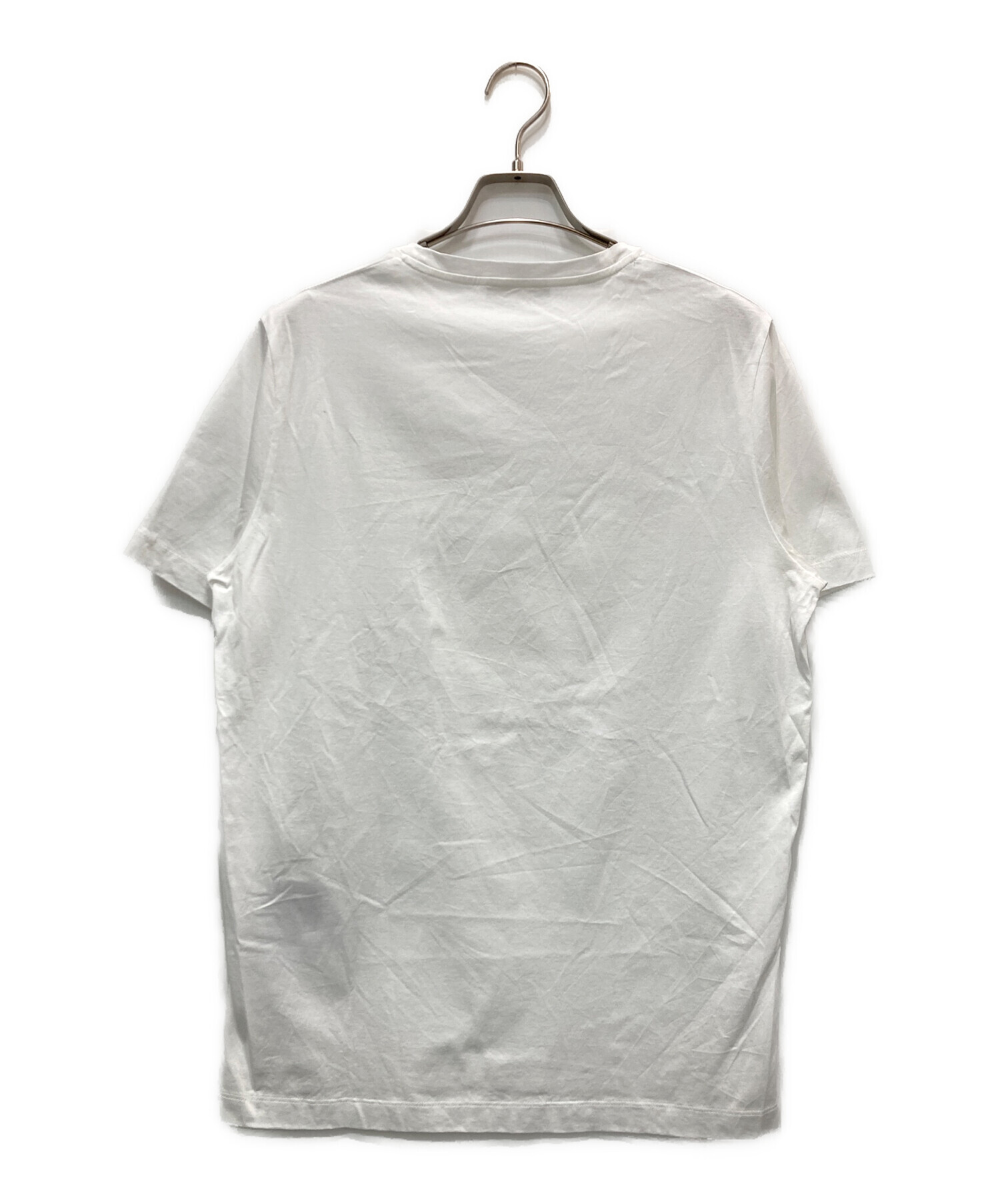 中古・古着通販】PRADA (プラダ) logo embroidery tee shirt ホワイト