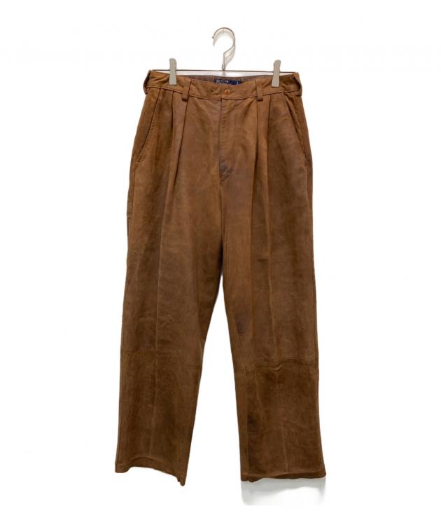 ラルフローレンスエードパンツ 90s 00s オールド □ POLO ポロ ラルフ