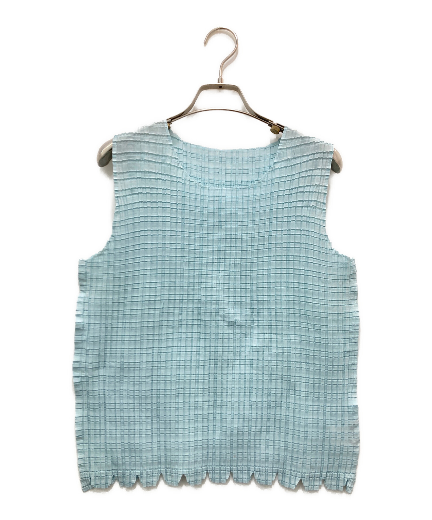 未使用 ISSEY MIYAKE イッセイ ミヤケ IM91FJ130 サイズ2 ボタニカルカラー プリーツ シャツ レディース イエロー ネイビー YB0052 【中古】 中古・古着通販】ISSEY MIYAKE (イッセイミヤケ) 超音波カッティング